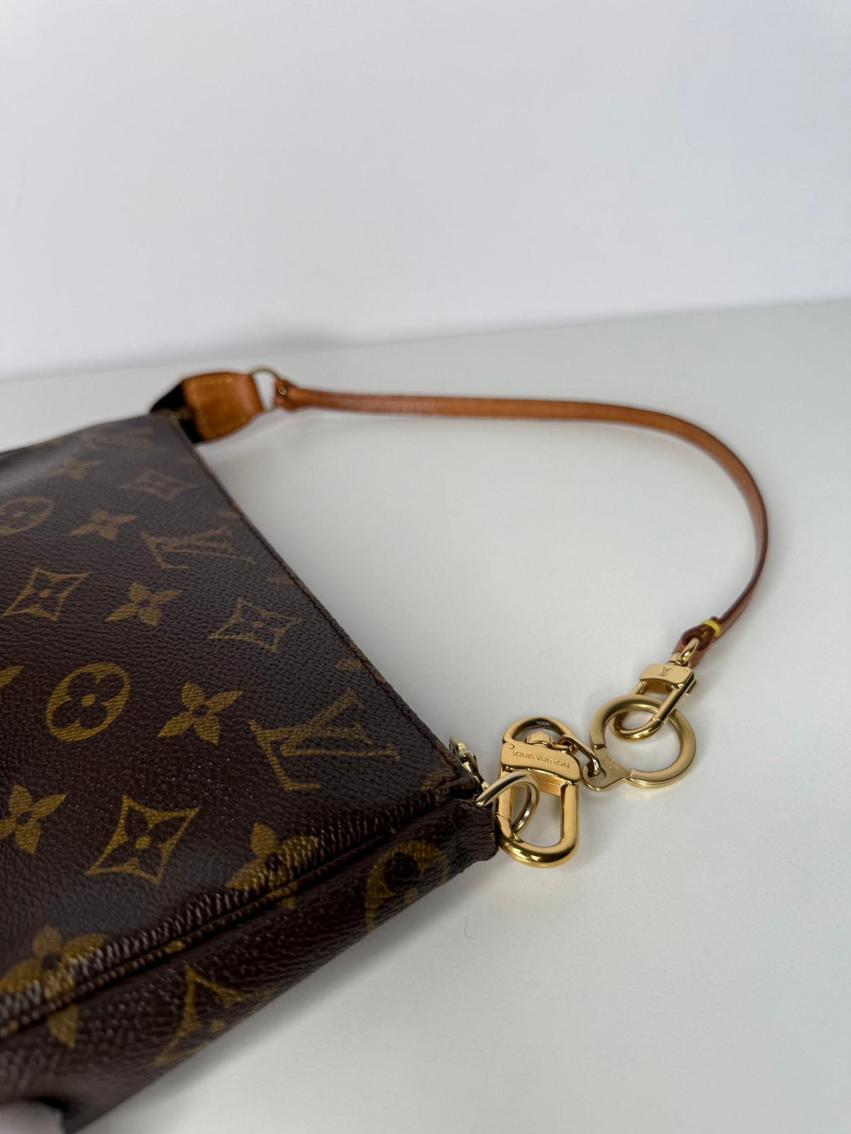Louis Vuitton Pochette Accessories Monogram Canvas with Extender Key Ring