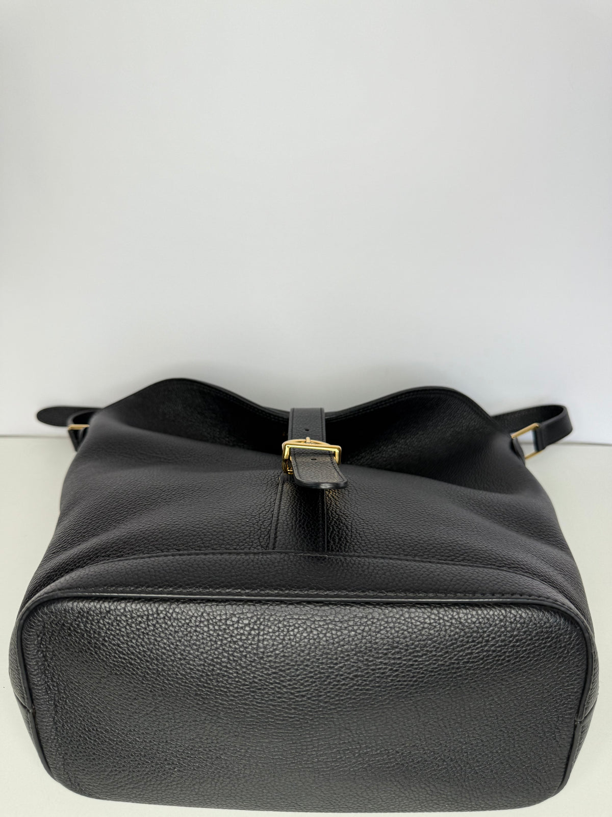 Celine Soft Grained Calfskin Medium Bucket Bag Black