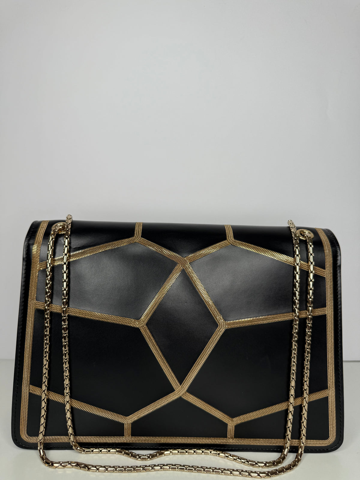 Bvlgari Glam Rebel Serpenti Forever Black Shoulder Bag