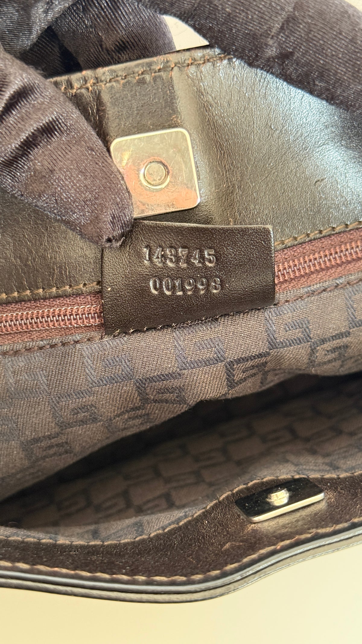 Gucci Black GG Canvas Shoulder Bag