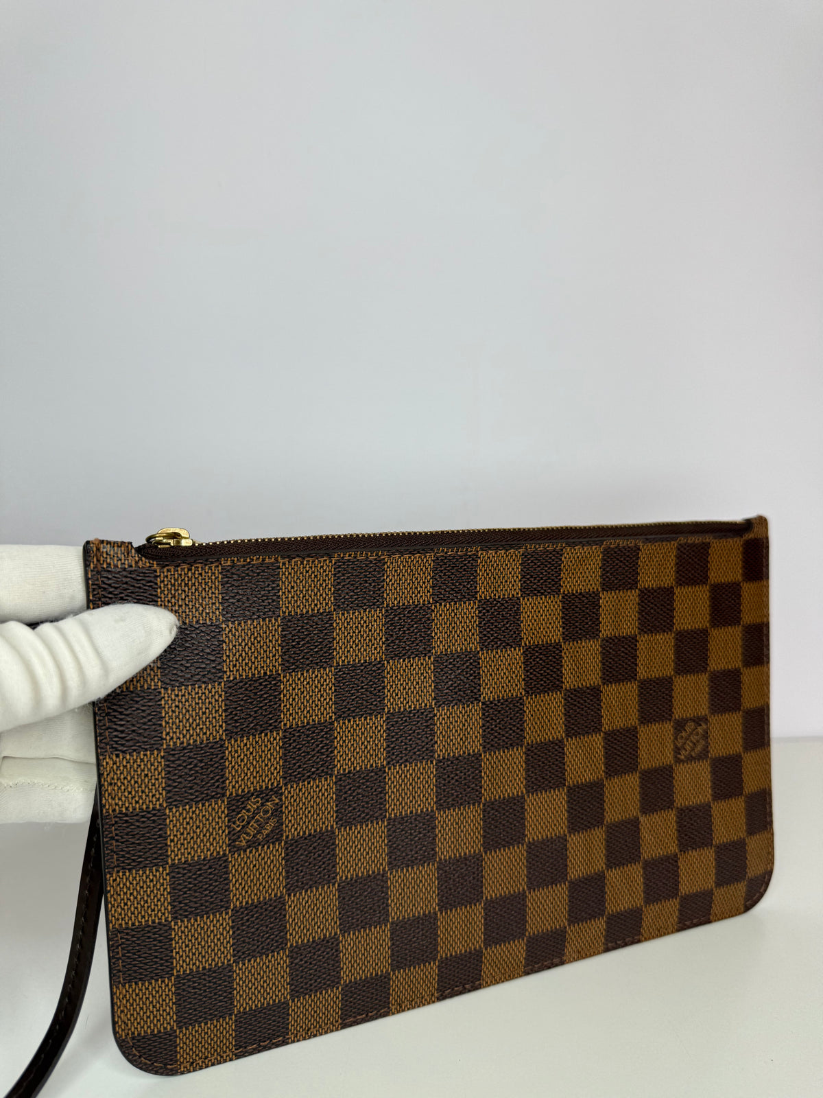 Louis Vuitton Neverfull Pochette Damier Ebene Canvas