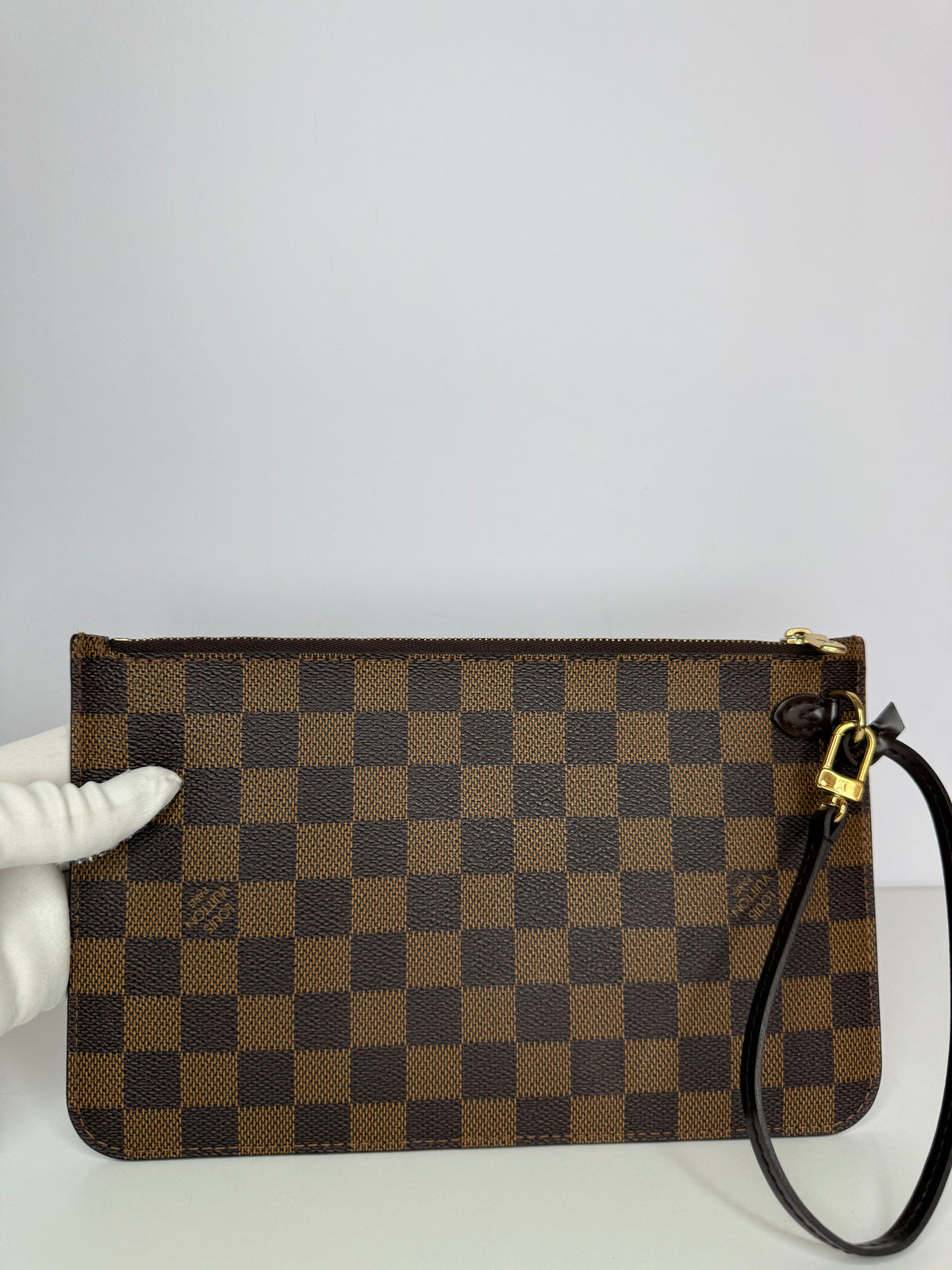 Louis Vuitton Neverfull Pochette Damier Ebene Canvas