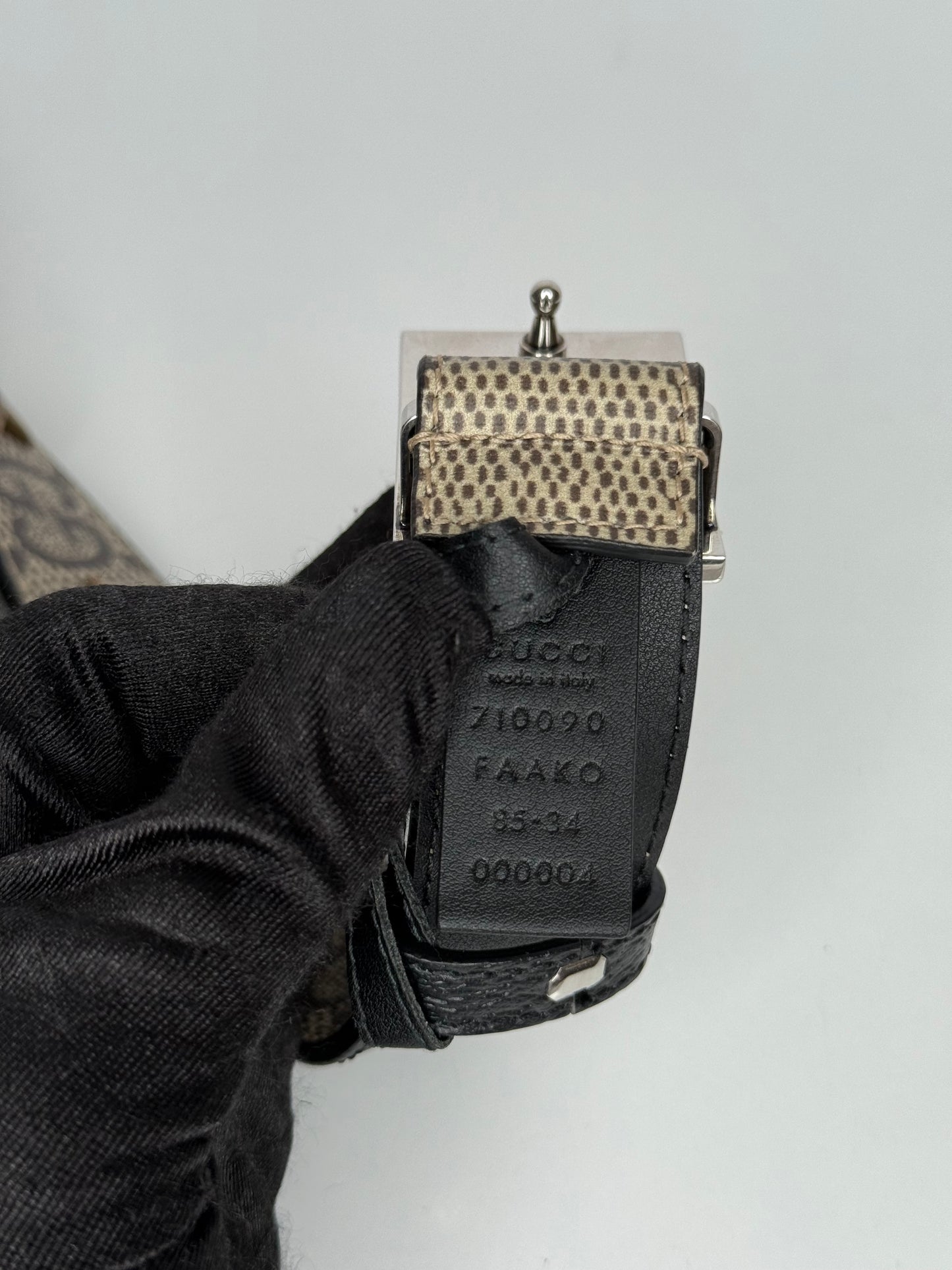 Gucci GG Supreme Star G Buckle Belt