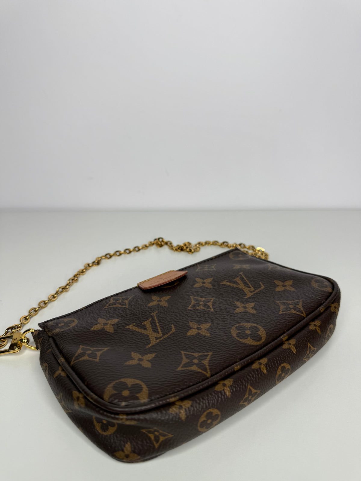Louis Vuitton Multi Pochette Accessoires Rose Clair Strap Monogram Canvas