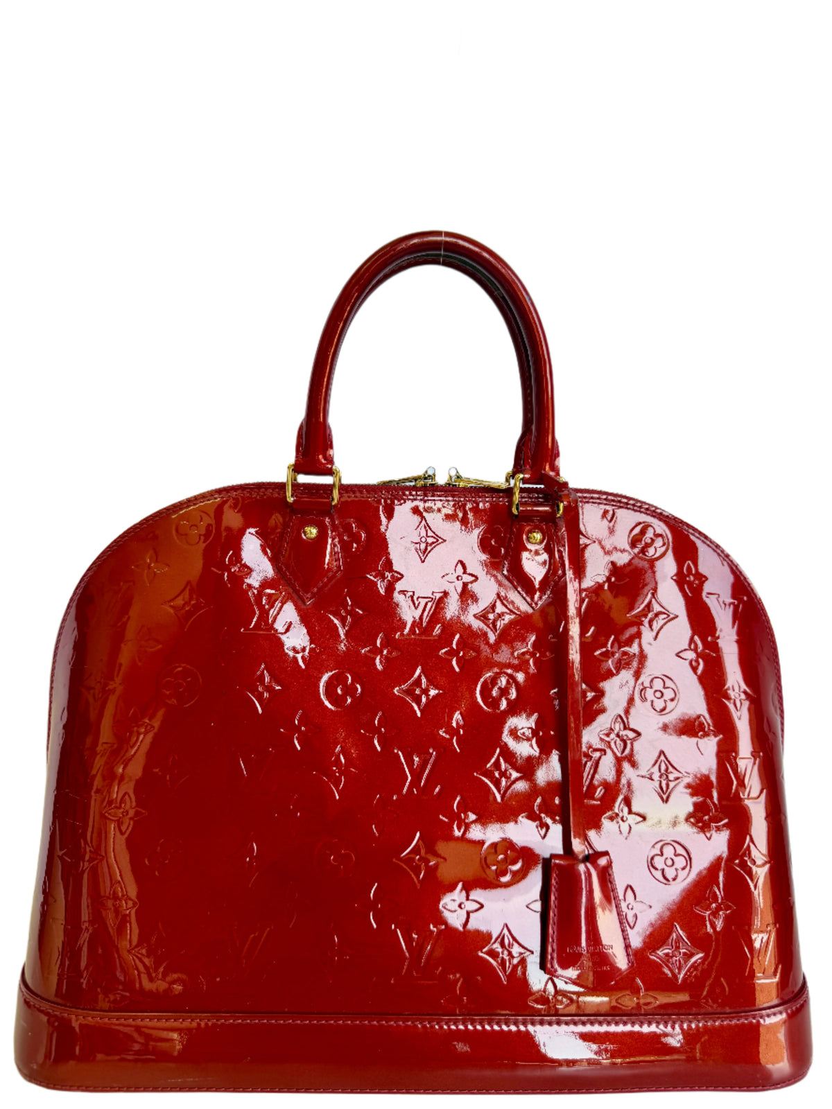Louis Vuitton Alma GM Red Monogram Vernis