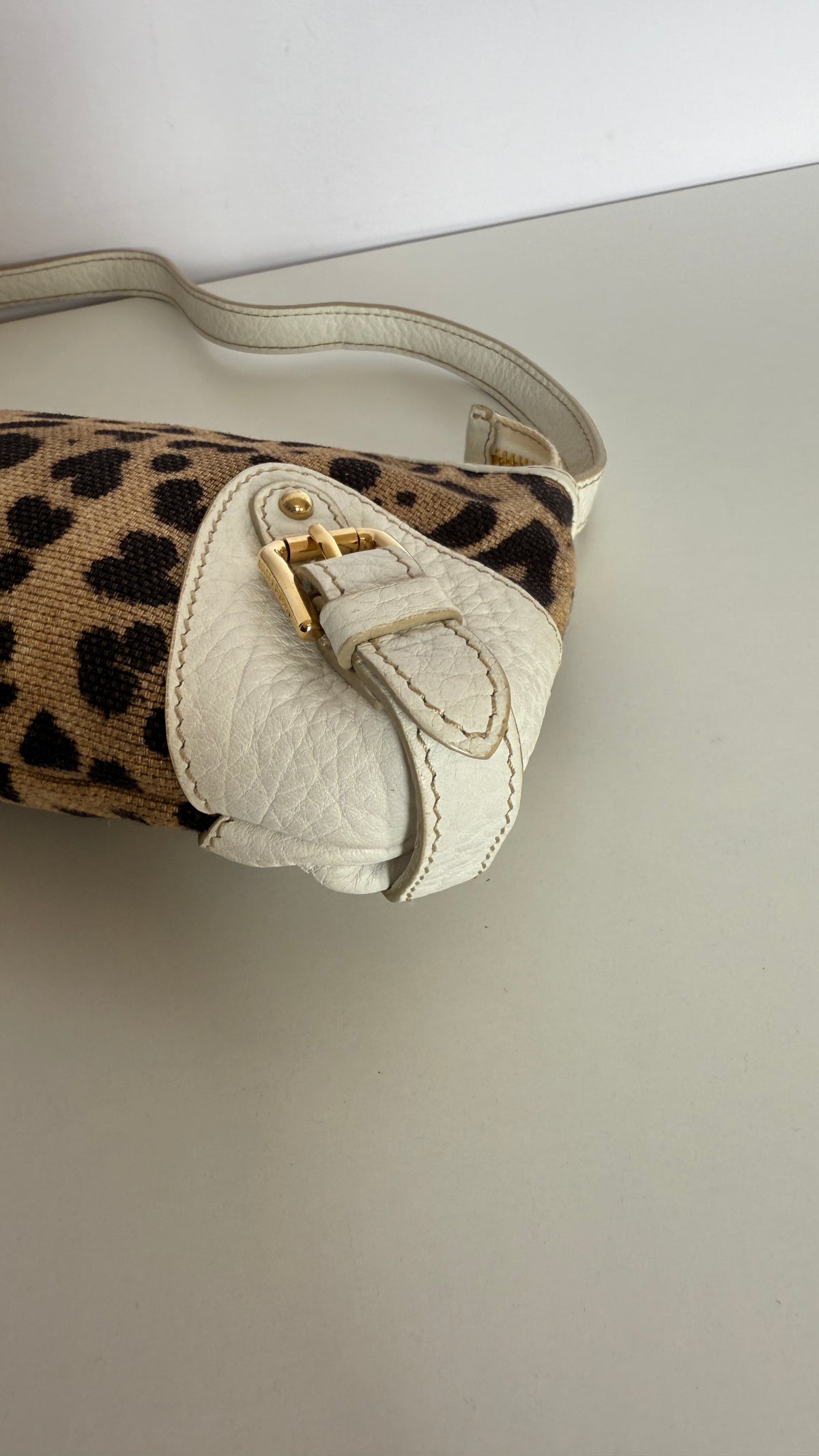 Dolce Gabbana Leopard Print Shoulder Bag