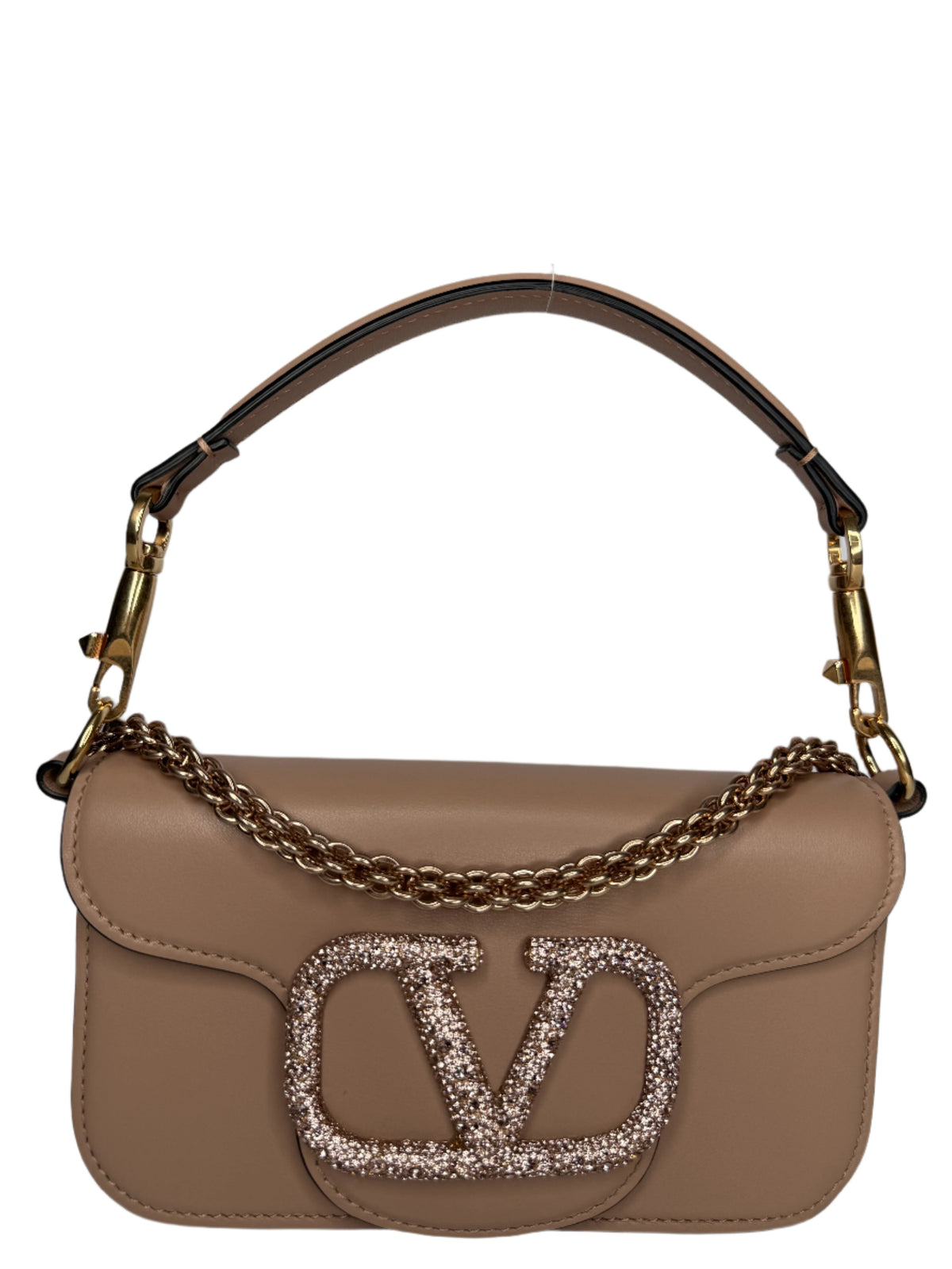 Valentino Garavani Small Loco Beige Jewel Logo bag
