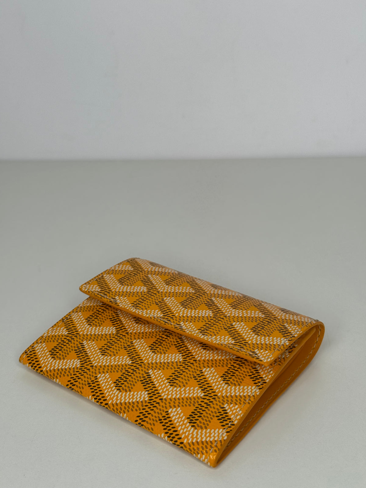 Goyard Marigny Yellow Goyardine Wallet