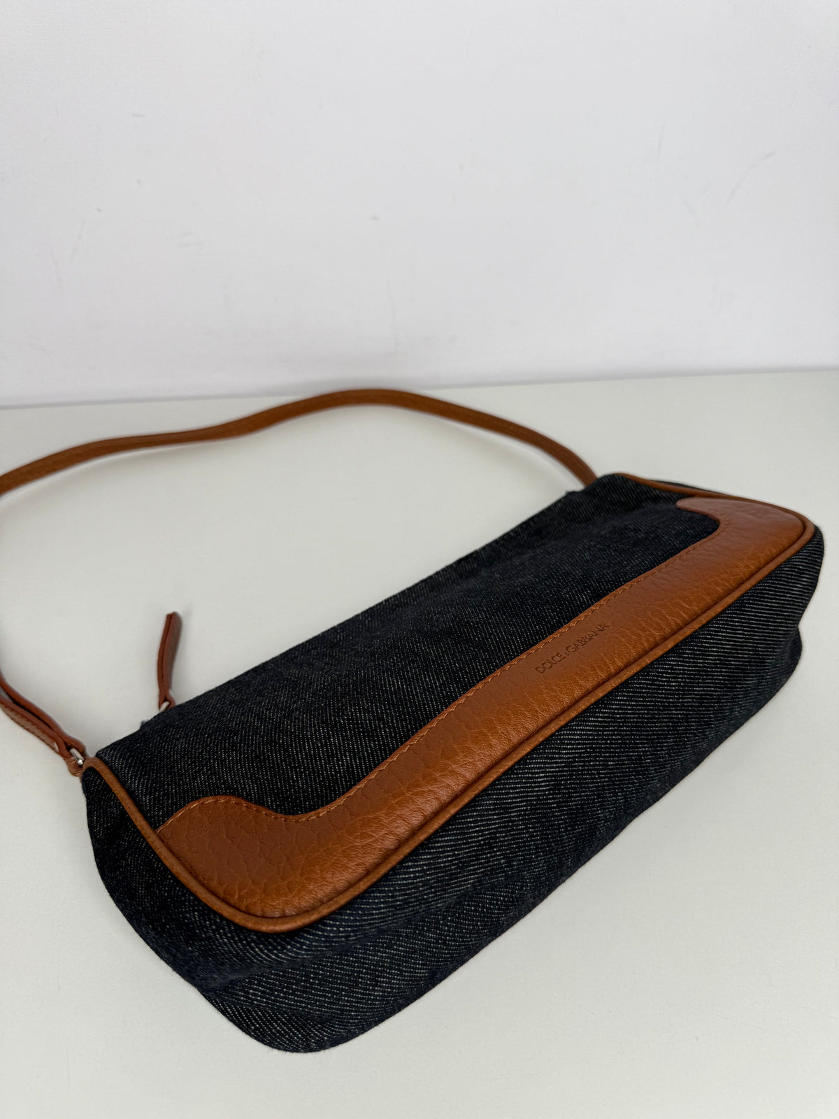 Dolce Gabbana Dark Blue Denim Pochette