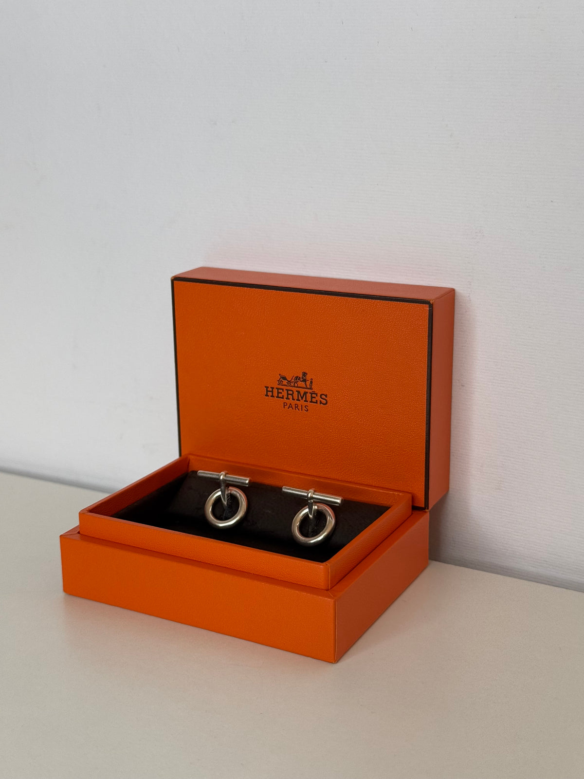 Hermès Chaine D'Ancre Sterling Silver Cufflinks