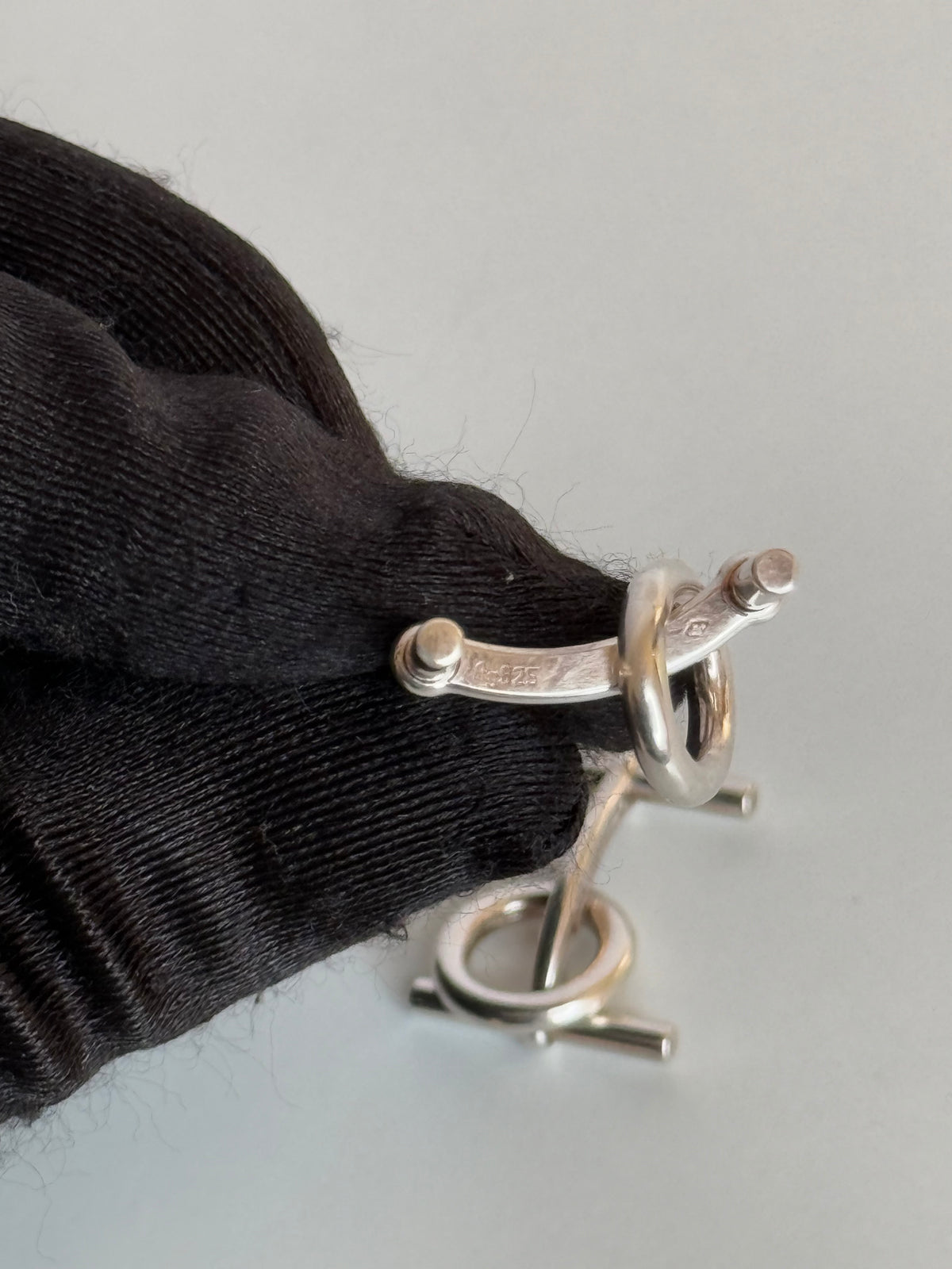 Hermès Chaine D'Ancre Sterling Silver Cufflinks