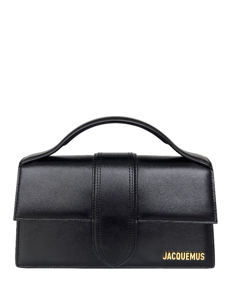 Jacquemus Le Grand Bambino Leather Bag in Black