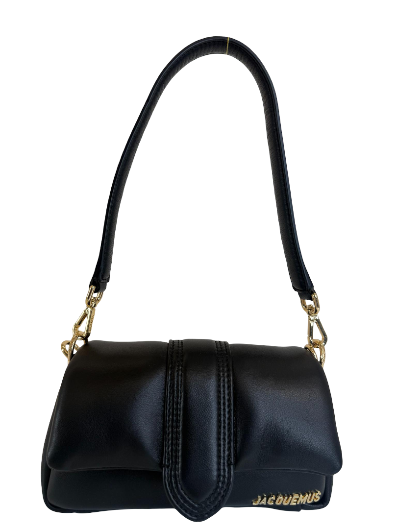 Jacquemus Le Petit Bambimou Black Padded Leather Shoulder Bag