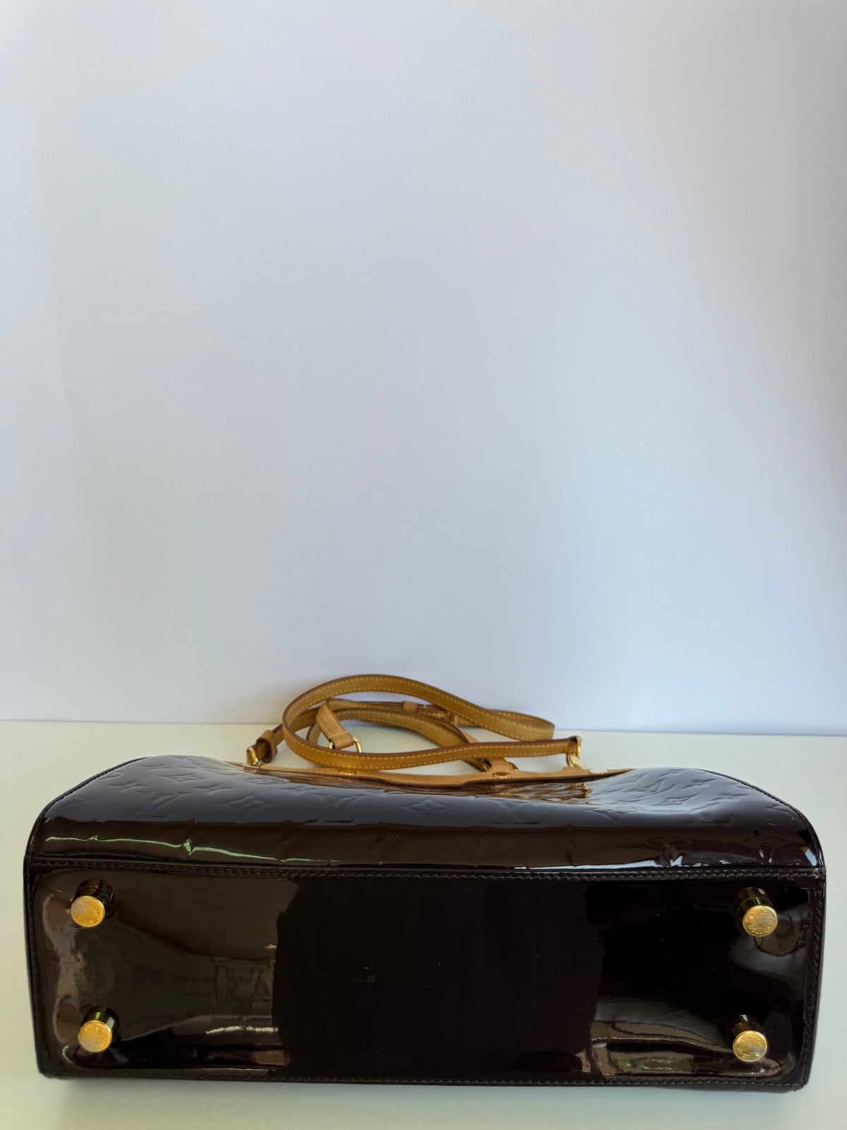 Louis Vuitton Amarante Monogram Vernis Brea MM Bag