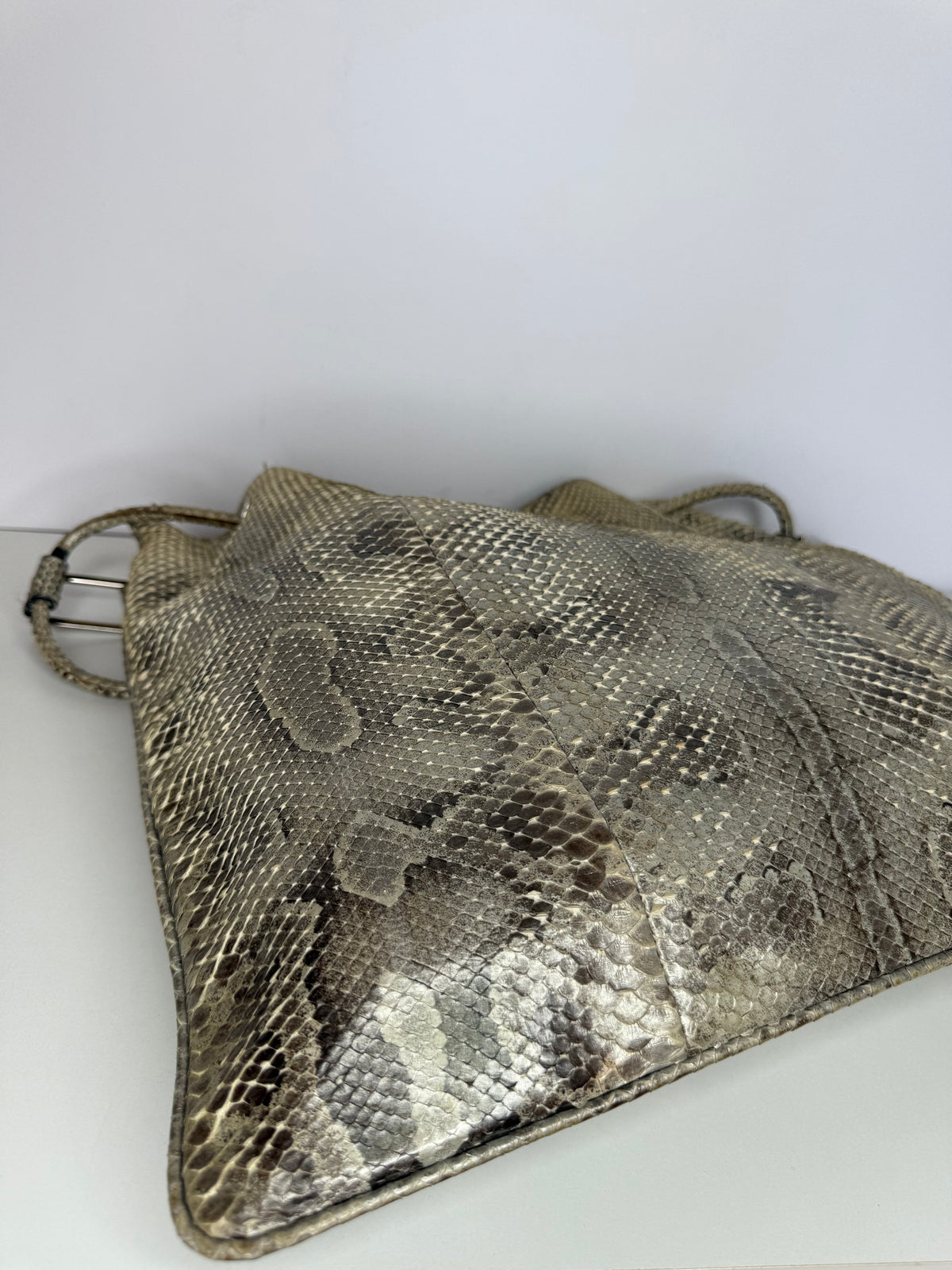 Gucci Vintage Python Leather Shoulder Bag