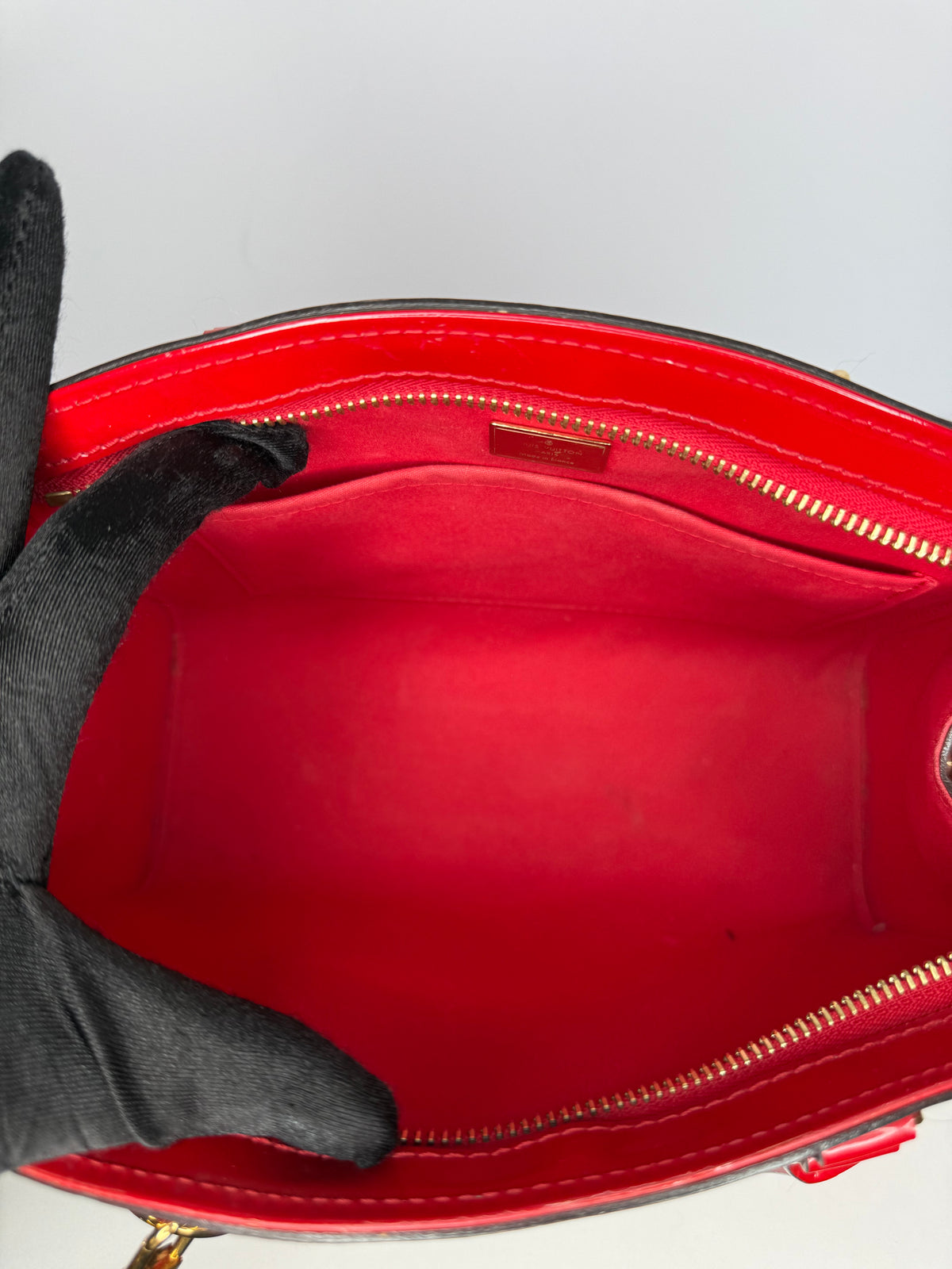 Louis Vuitton Brea PM Red Vernis Handbag