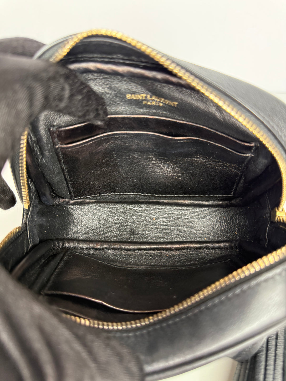 Saint Laurent Blogger Black Leather Crossbody Bag