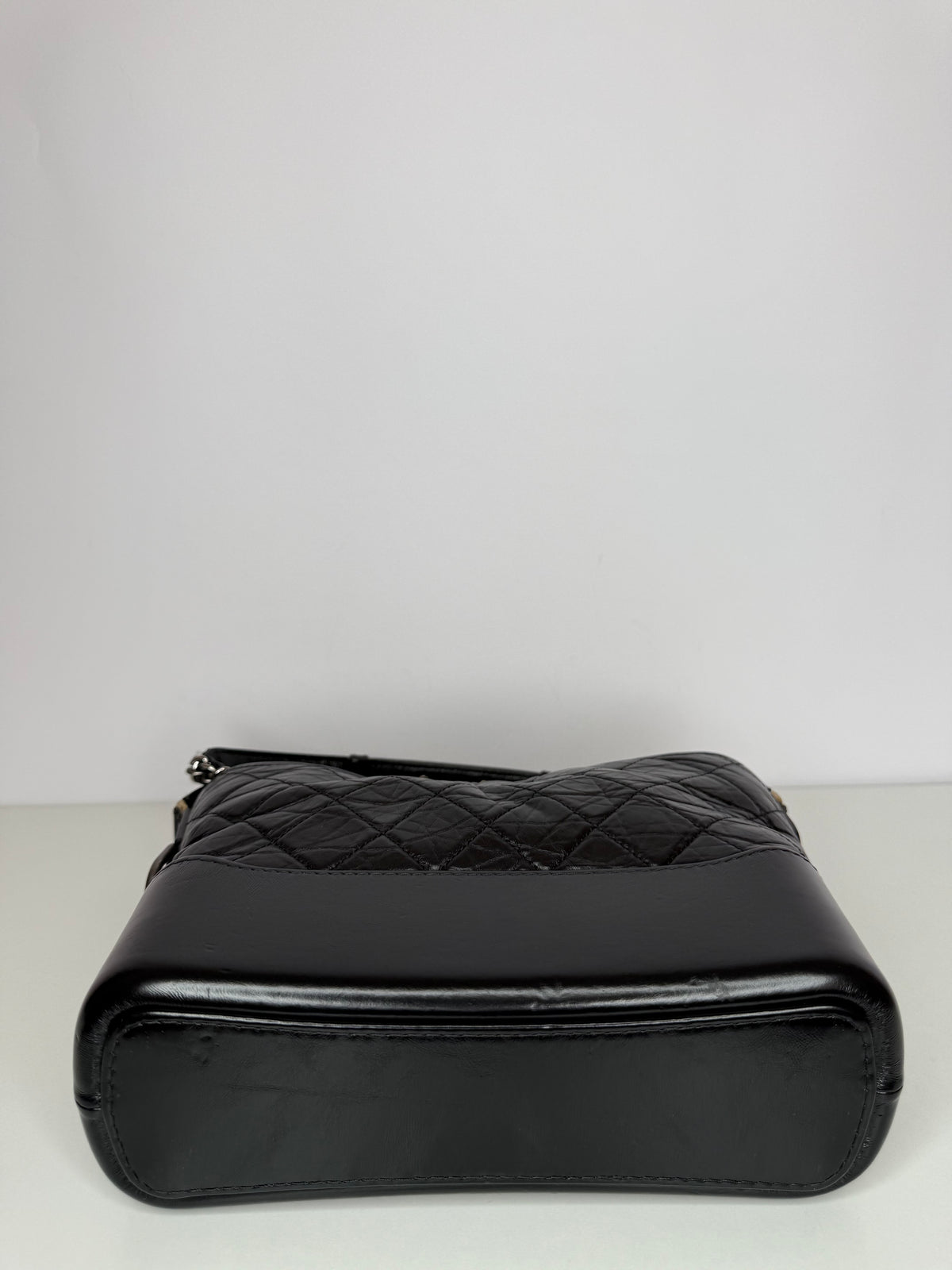 Chanel Black Quilted Aged Leather Gabrielle Hobo Bag