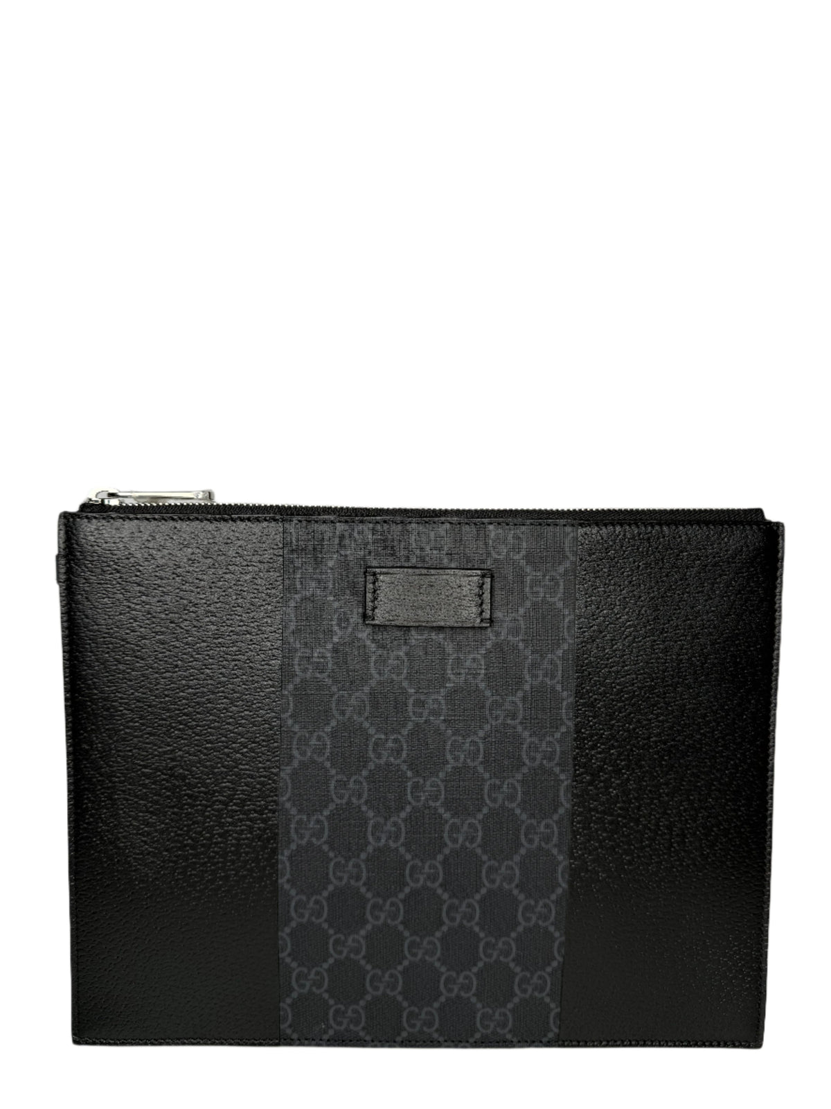 Gucci Grey Trim GG Supreme Canvas Men's Pouch