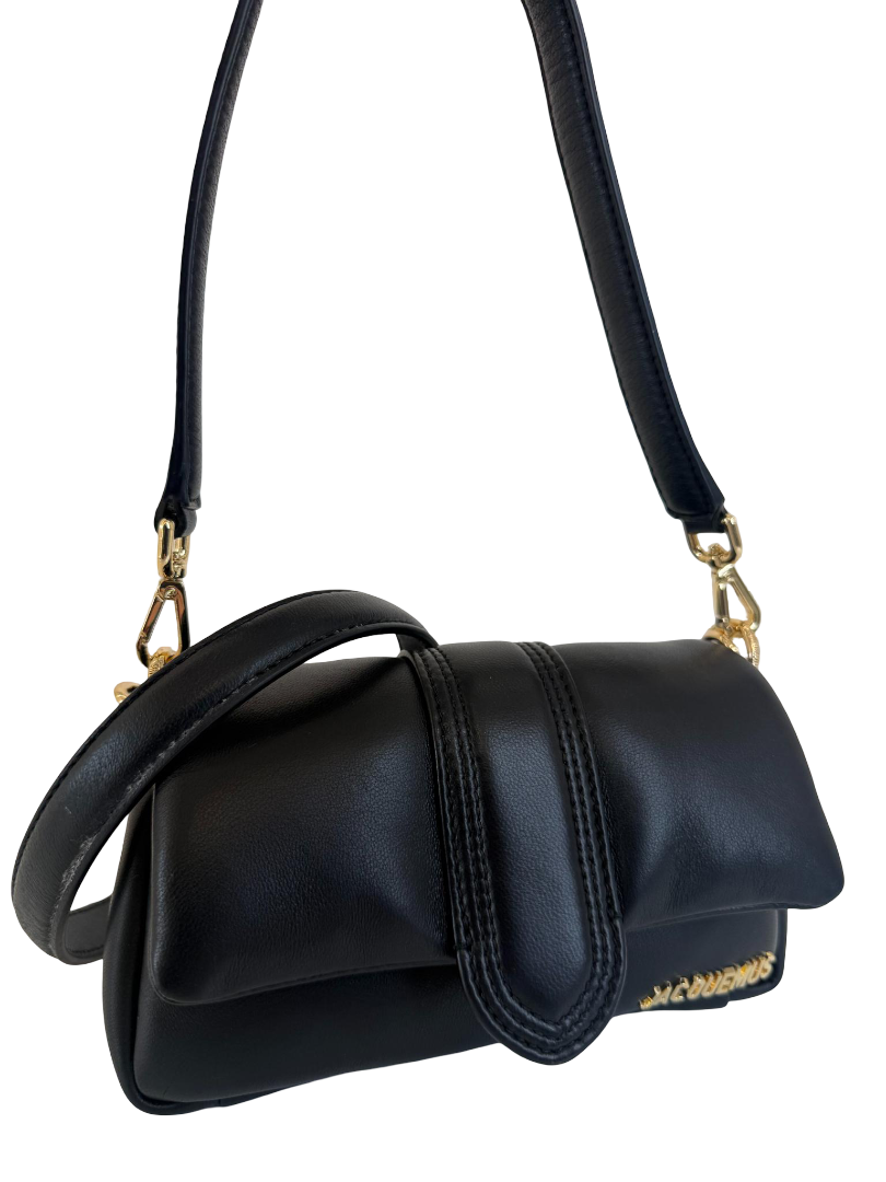 Jacquemus Le Petit Bambimou Black Padded Leather Shoulder Bag