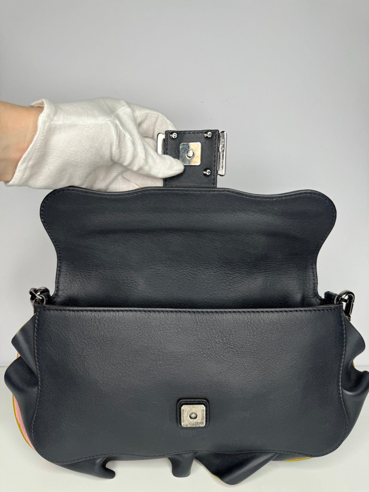 Fendi Wave Baguette Midnight Blue