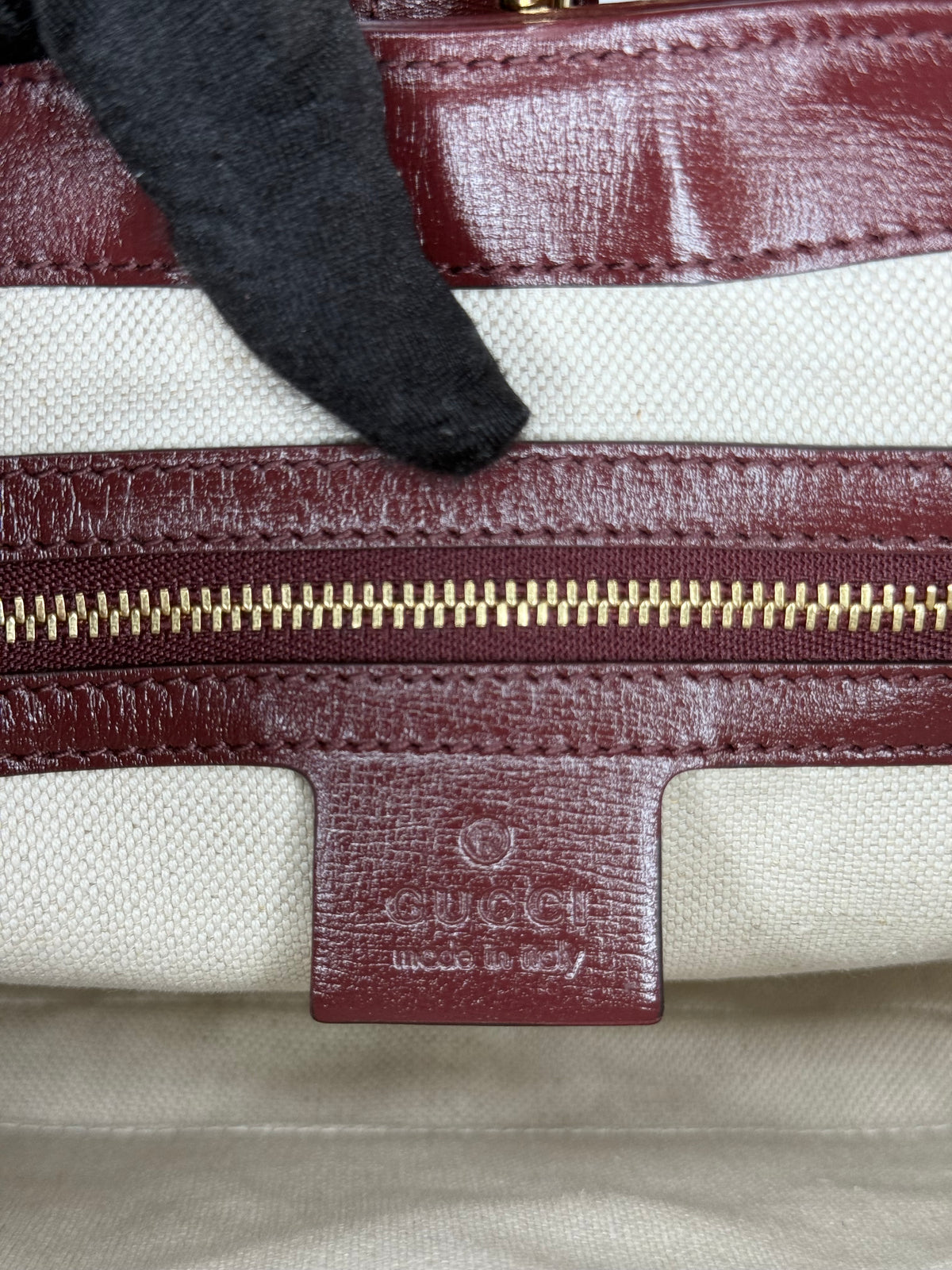Gucci Small Jackie 1961 Hobo Burgundy GG Canvas/Calfskin Limited Edition