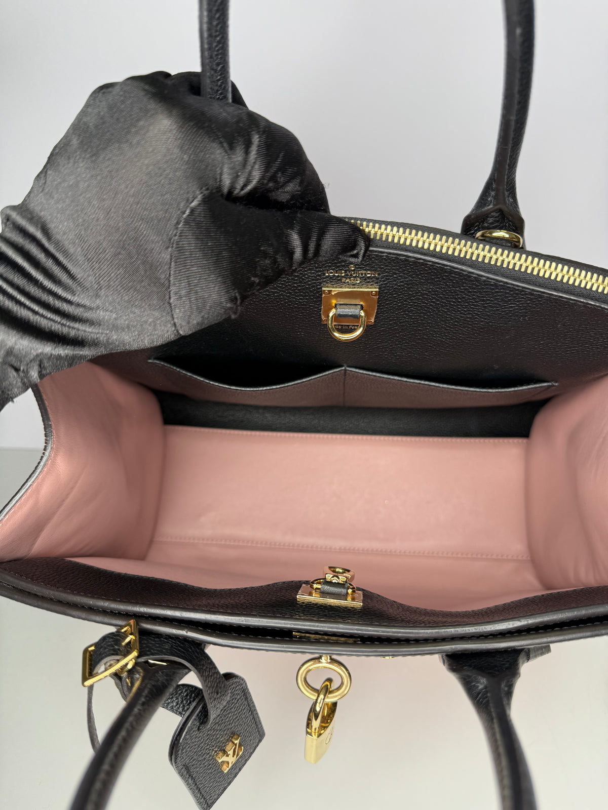 Louis Vuitton City Steamer MM Handbag Pink Noir