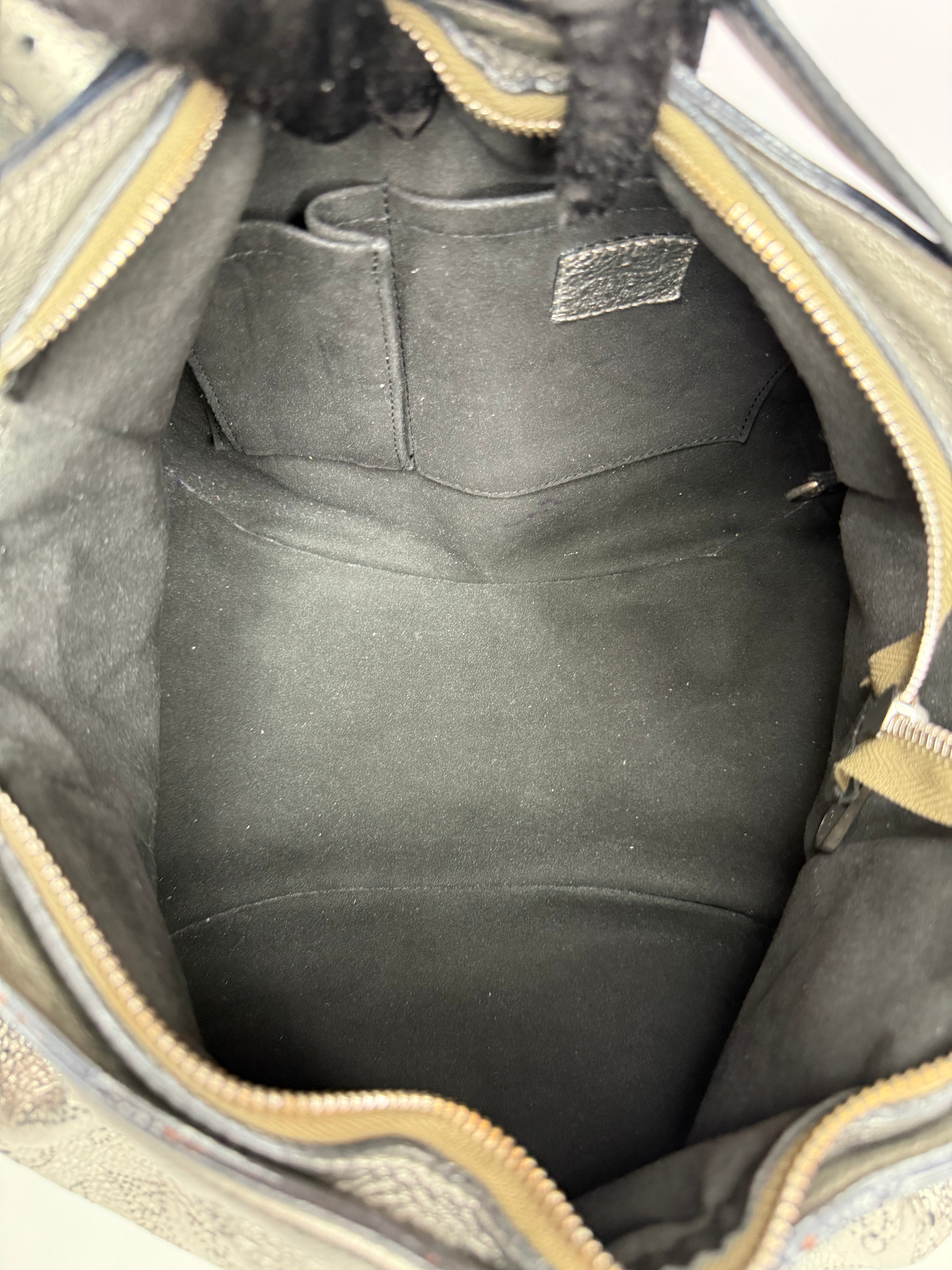 Louis Vuitton Argent Monogram Mahina Leather XS Bag