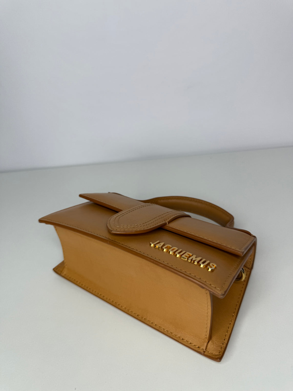 Jacquemus Le Bambino Camel Leather Crossbody Bag