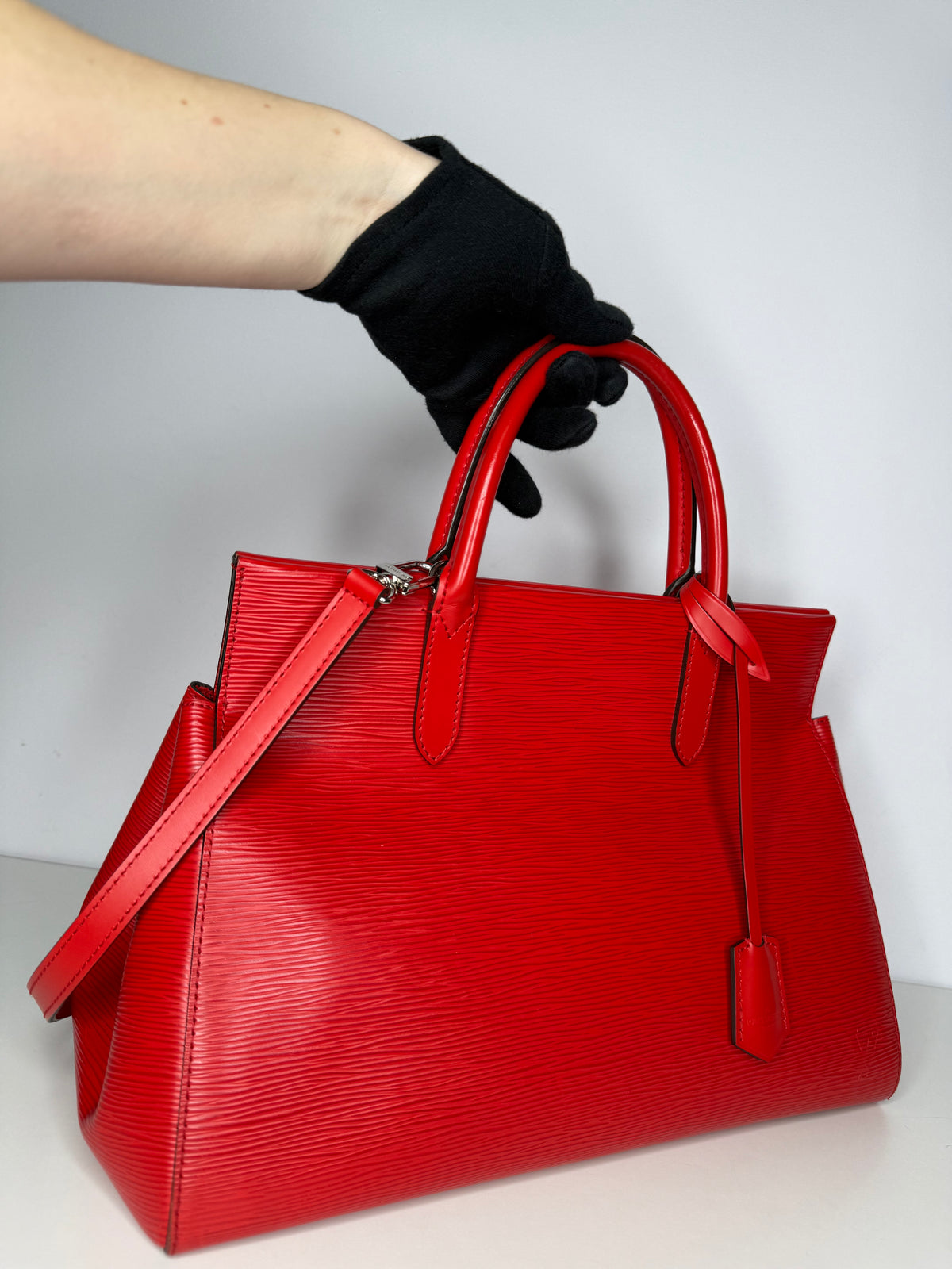 Louis Vuitton Coquelicot Epi Leather Marly MM Bag