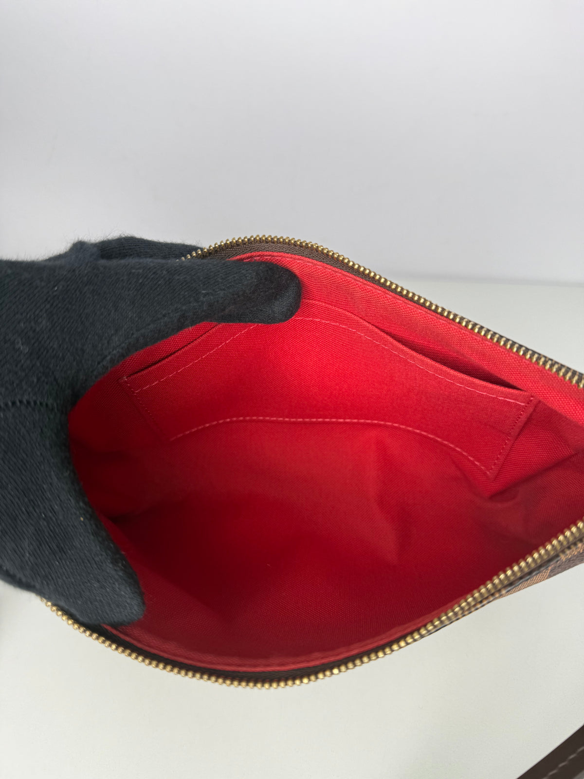 Louis Vuitton Pochette Accessoires Damier Ebene Canvas