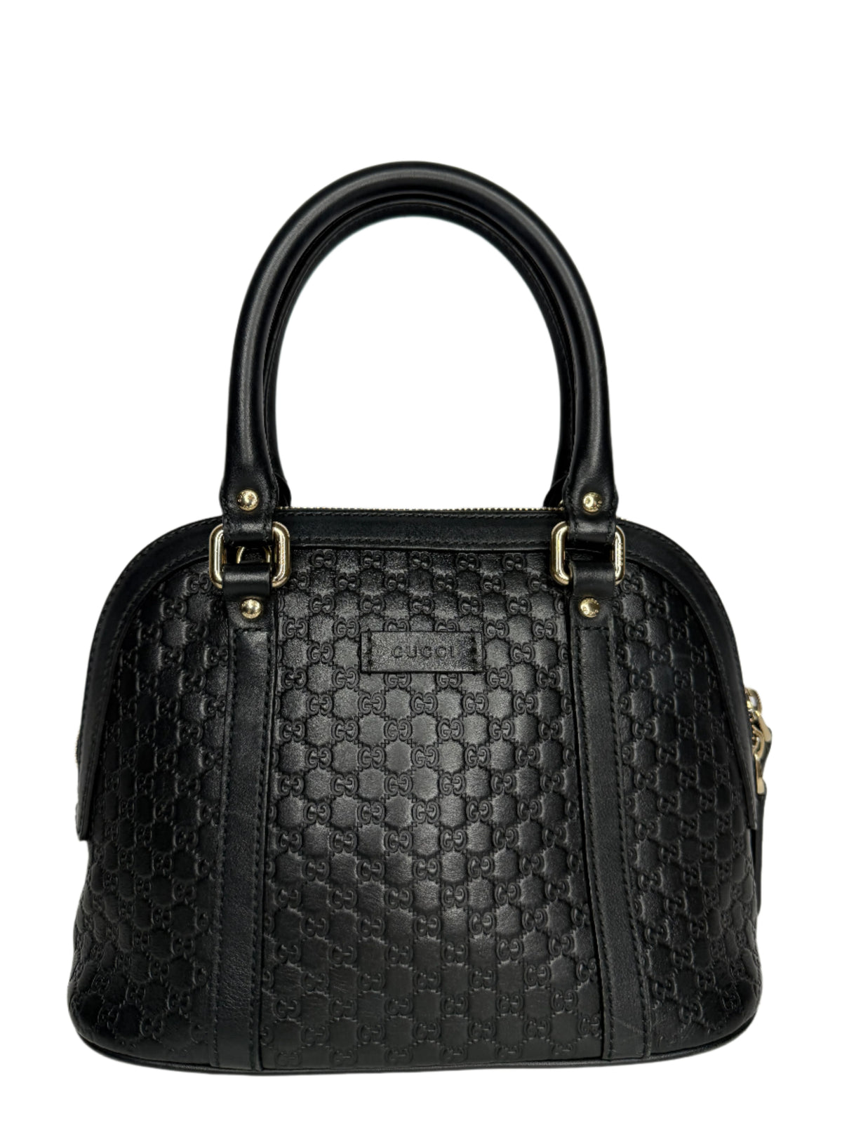 Gucci Black Microguccissima Leather Mini Dome Bag