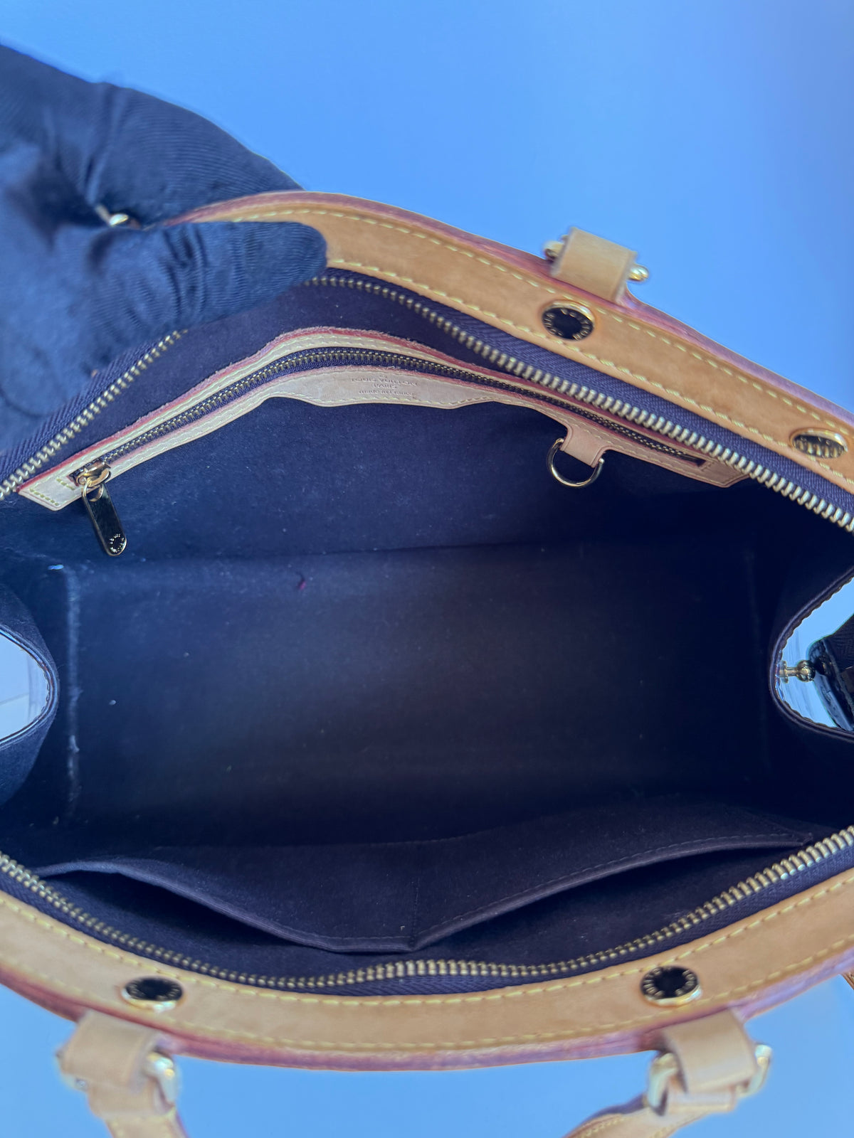 Louis Vuitton Amarante Monogram Vernis Brea MM Bag