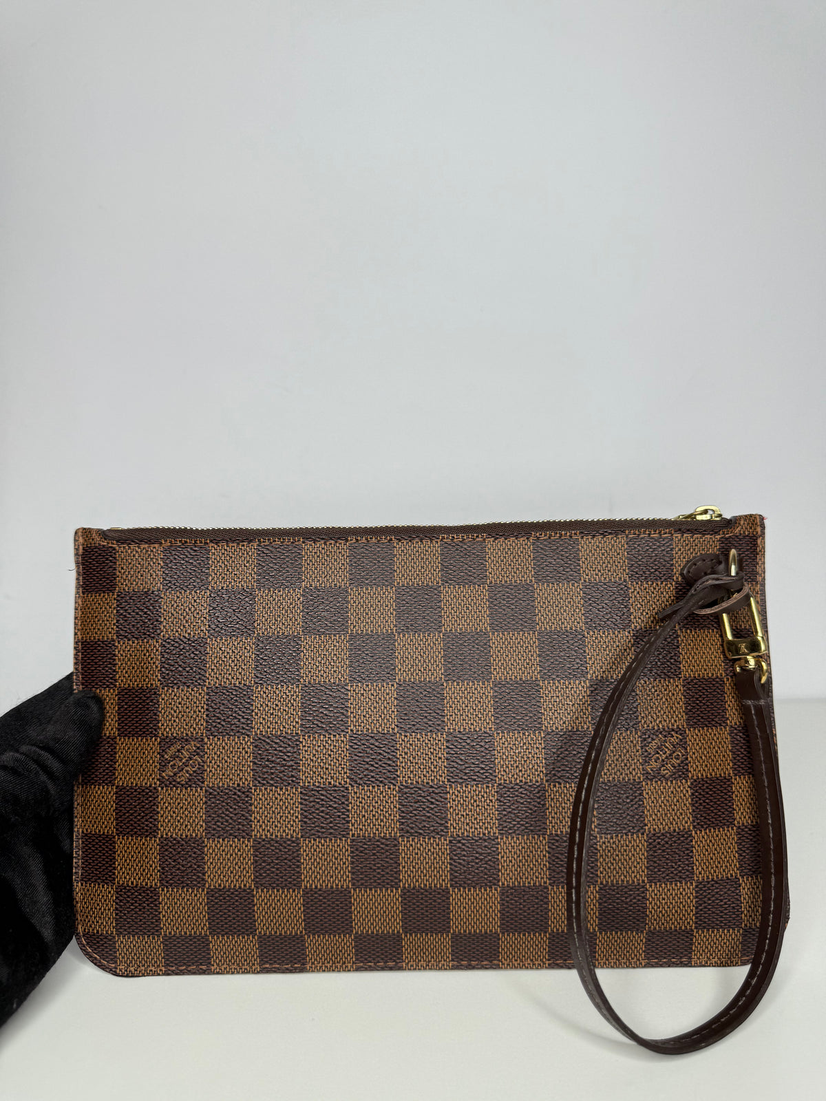 Louis Vuitton Neverfull Pochette Damier Ebene Canvas