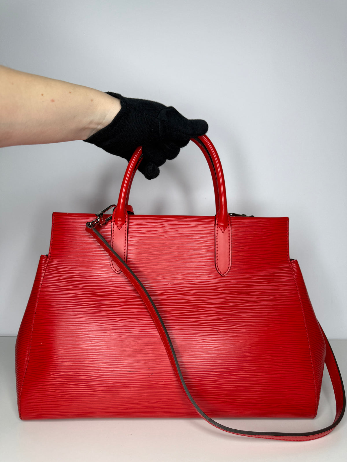 Louis Vuitton Coquelicot Epi Leather Marly MM Bag