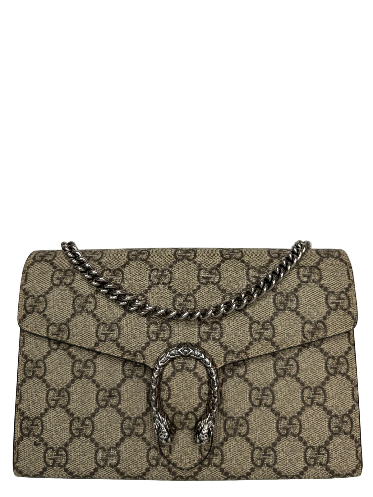 Gucci Dionysus GG Supreme Beige/Ebony Chain Wallet