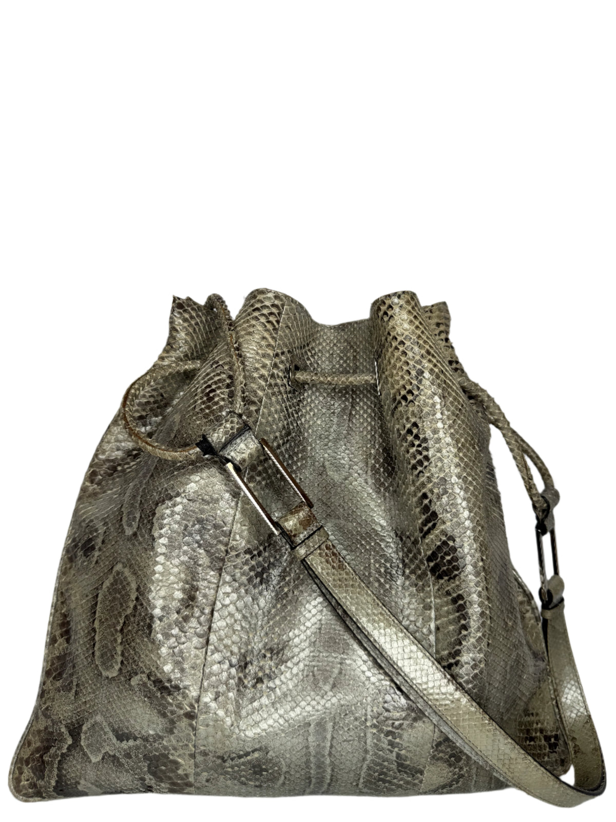 Gucci Vintage Python Leather Shoulder Bag