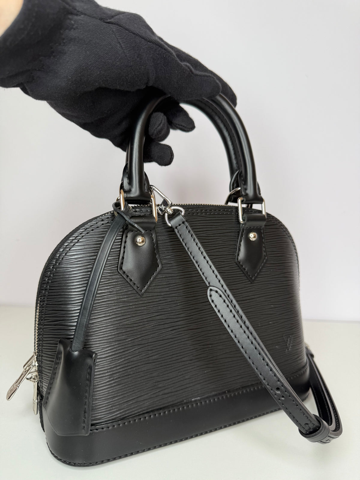 Louis Vuitton Alma BB Black Epi Leather