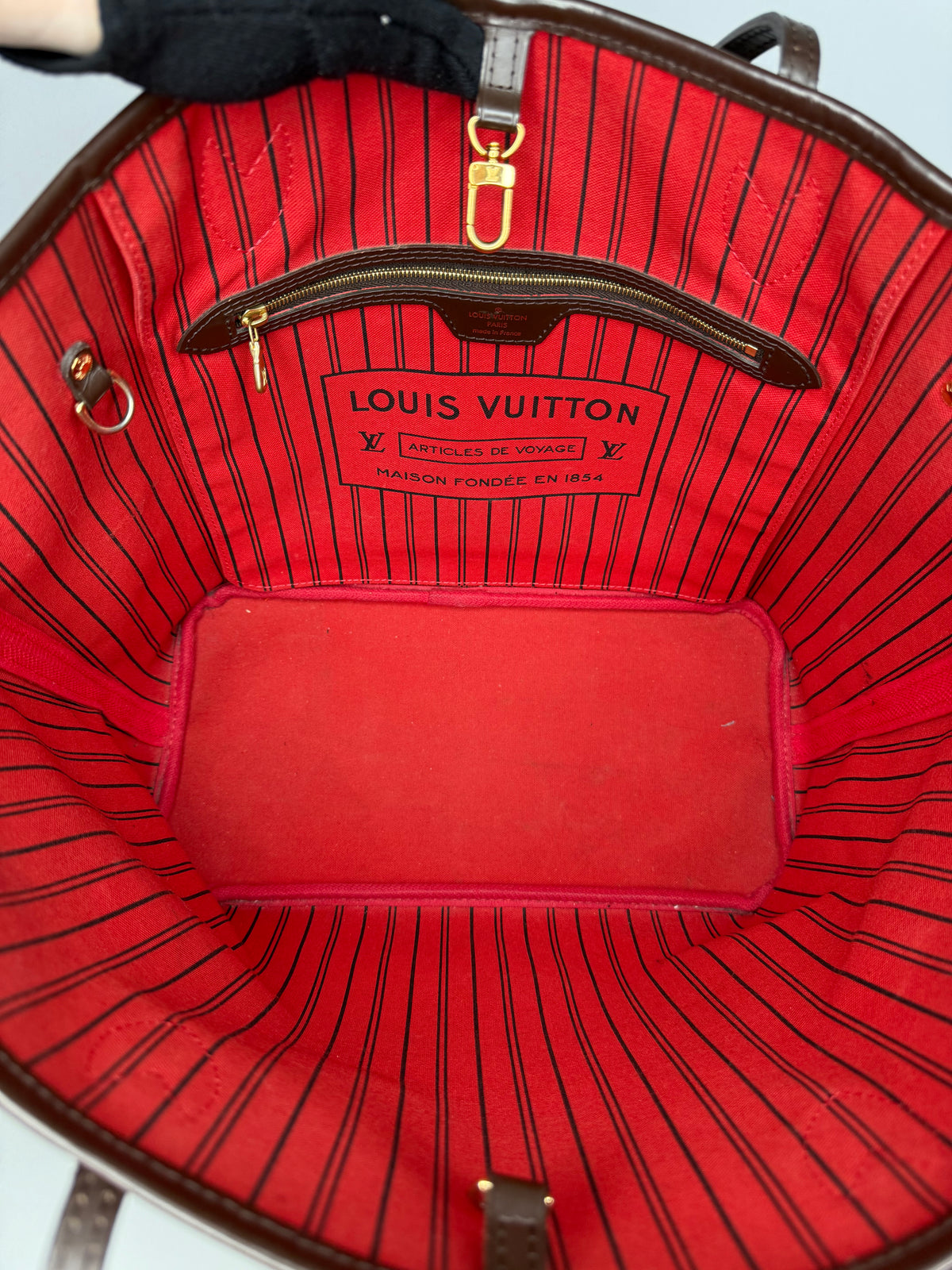Louis Vuitton Neverfull MM Damier Ebene Canvas