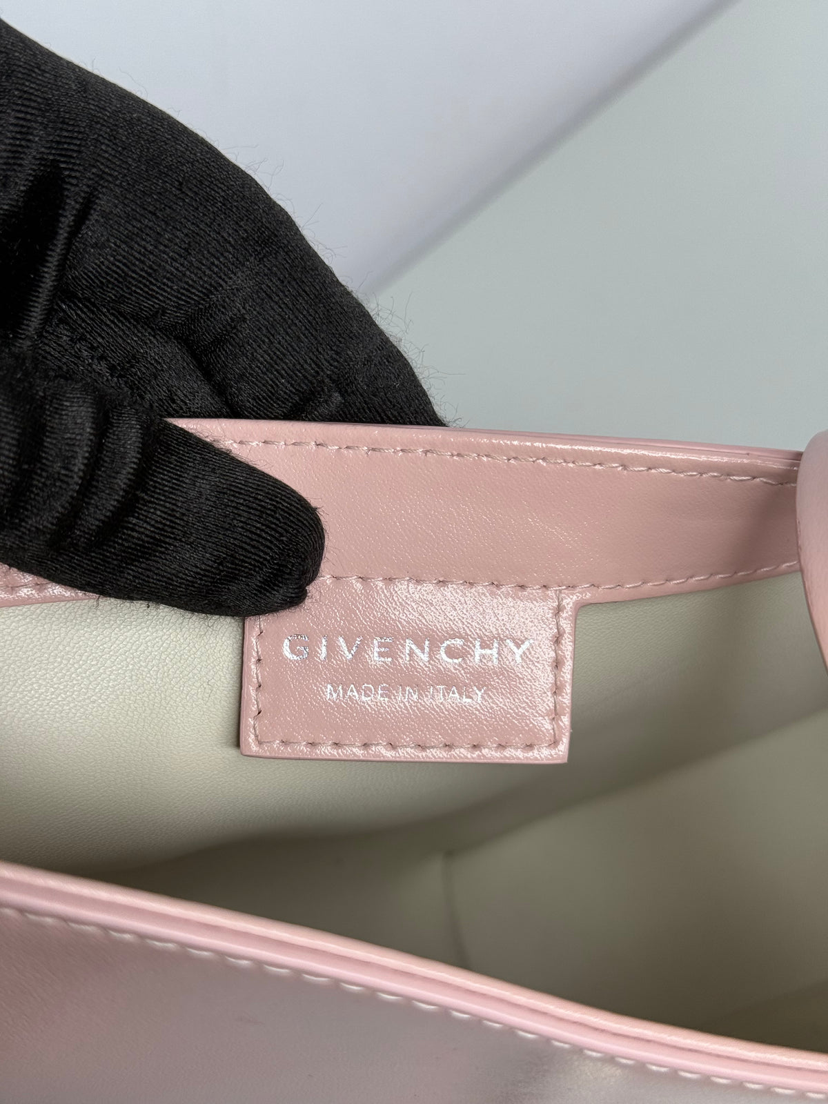 Givenchy Cut Out Light Pink Leather Crossbody Bag