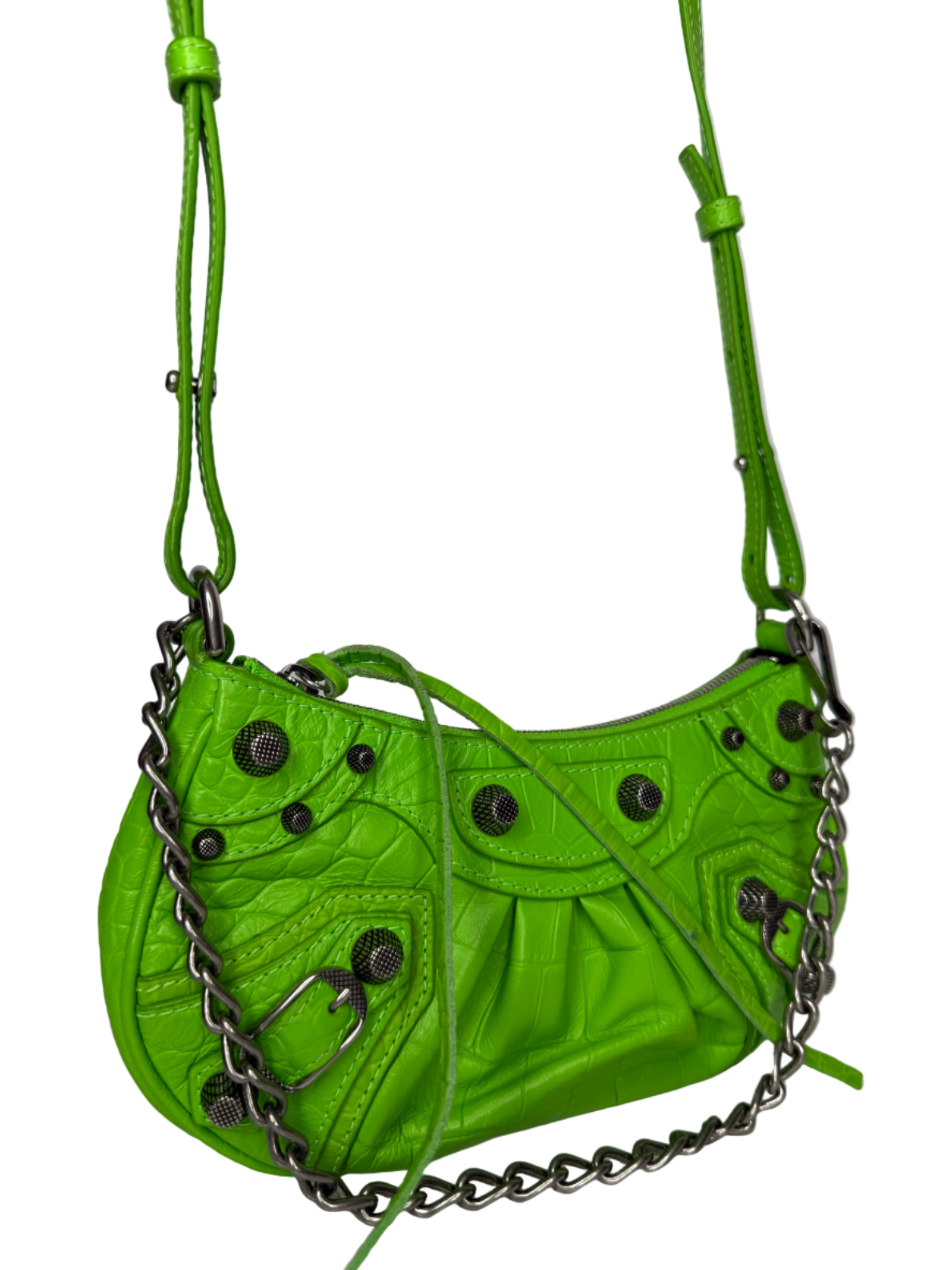Balenciaga Le Cagole XS Shoulder Bag In Acid Green