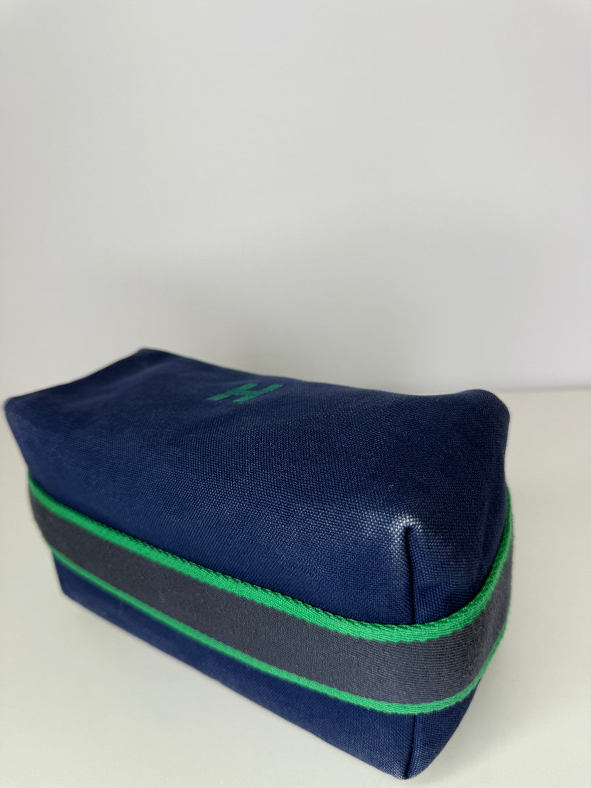 Hermès Bride-à-Brac Small Toiletry Pouch Royal Blue Canvas