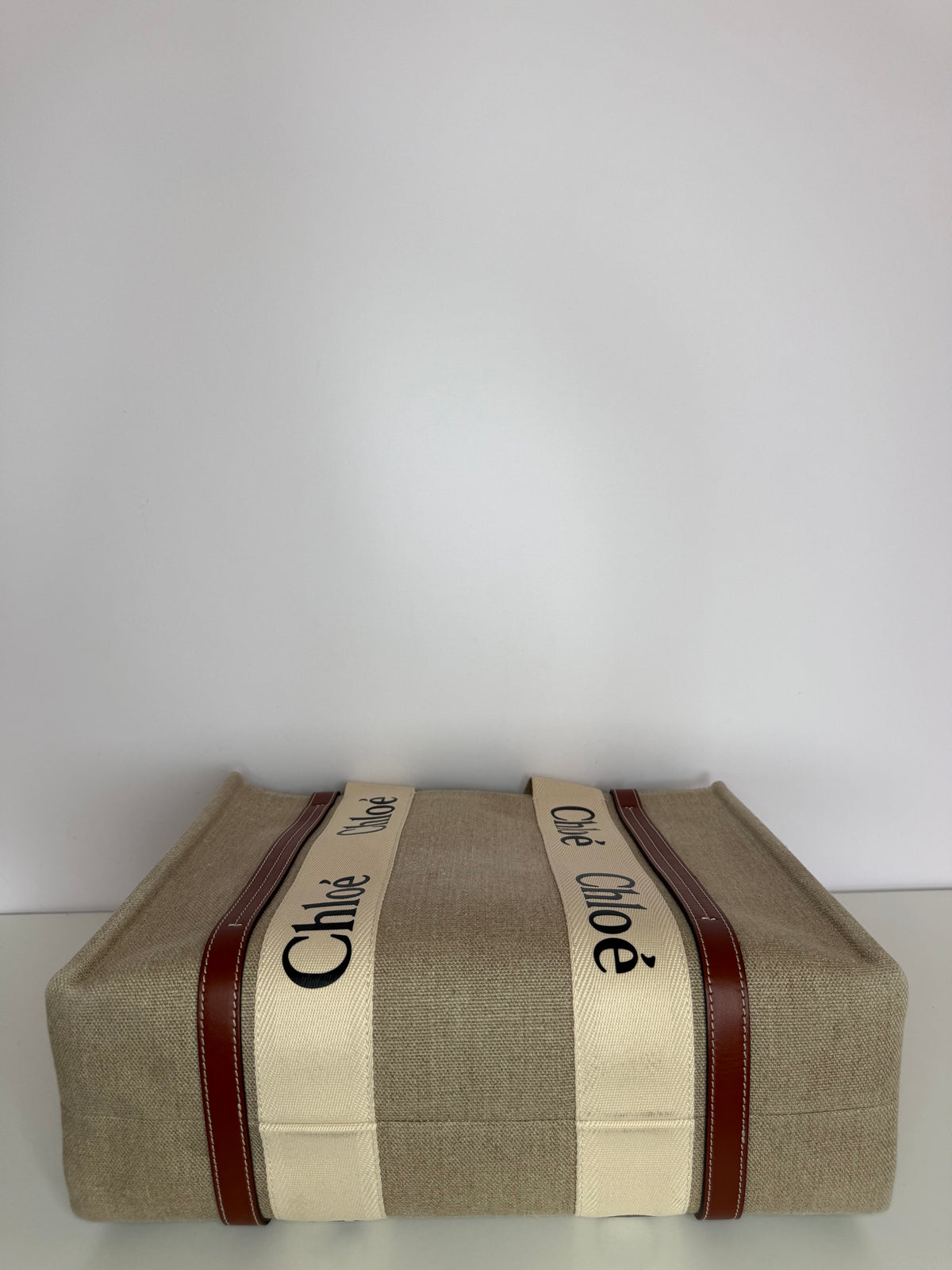 Chloé Woody Medium Canvas Tote Bag
