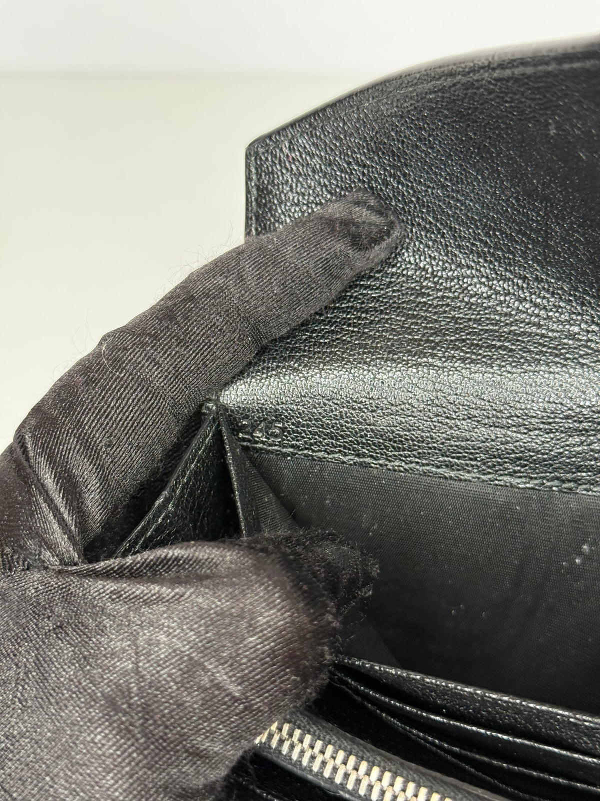 Miu Miu Black Leather Long Wallet