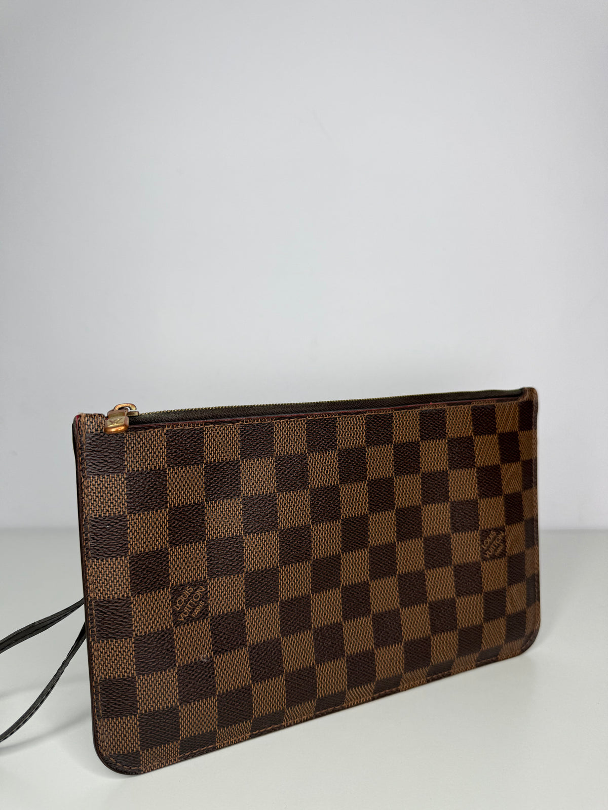 Louis Vuitton Neverfull Pochette Damier Ebene Canvas