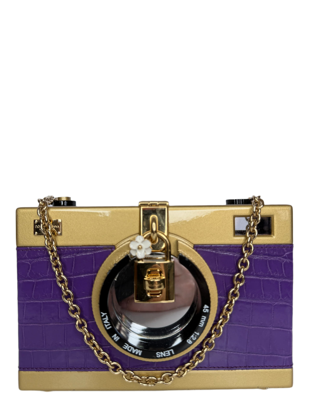 Dolce Gabbana Rare Alta Moda Purple Camera Bag