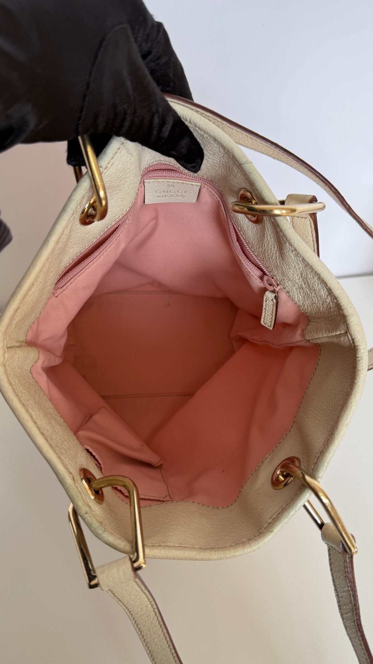 Gucci Light Pink GG Canvas Small Eclipse Tote