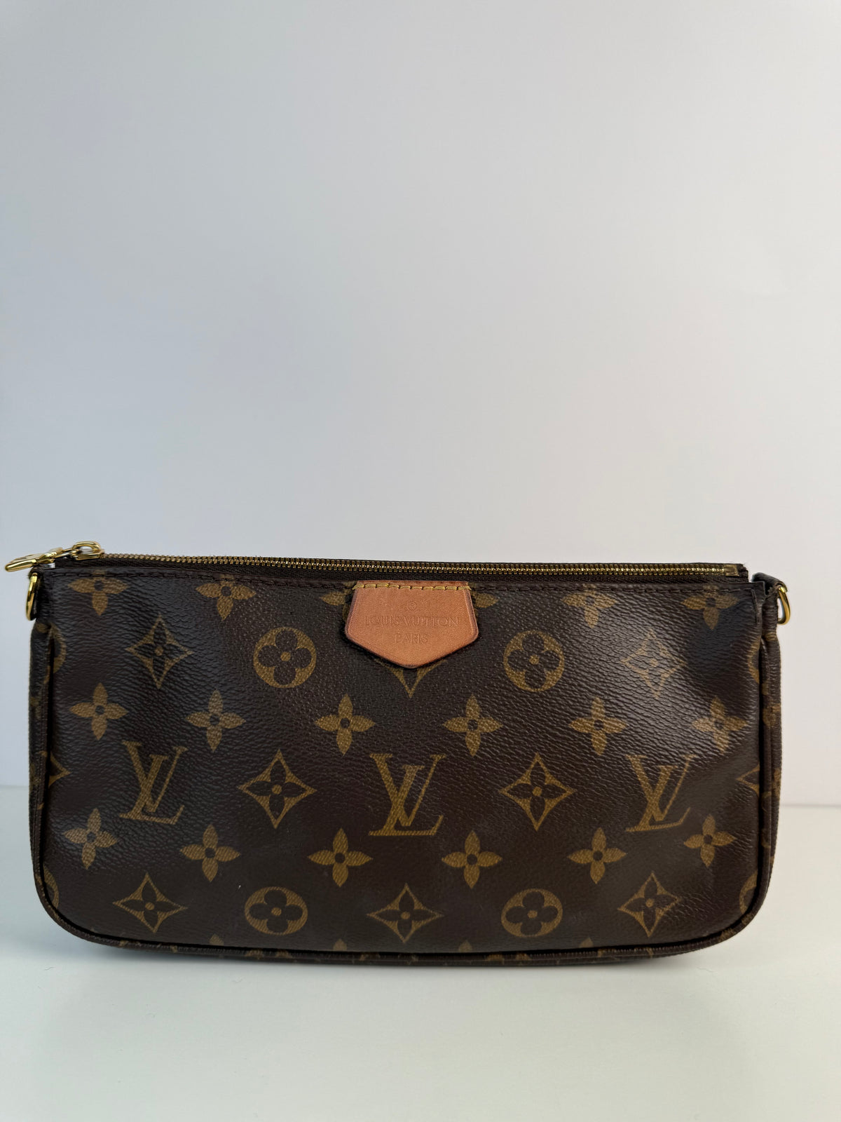 Louis Vuitton Multi Pochette Accessoires Khaki Strap Monogram Canvas