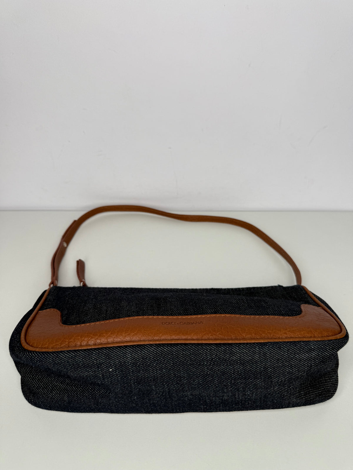 Dolce Gabbana Dark Blue Denim Pochette