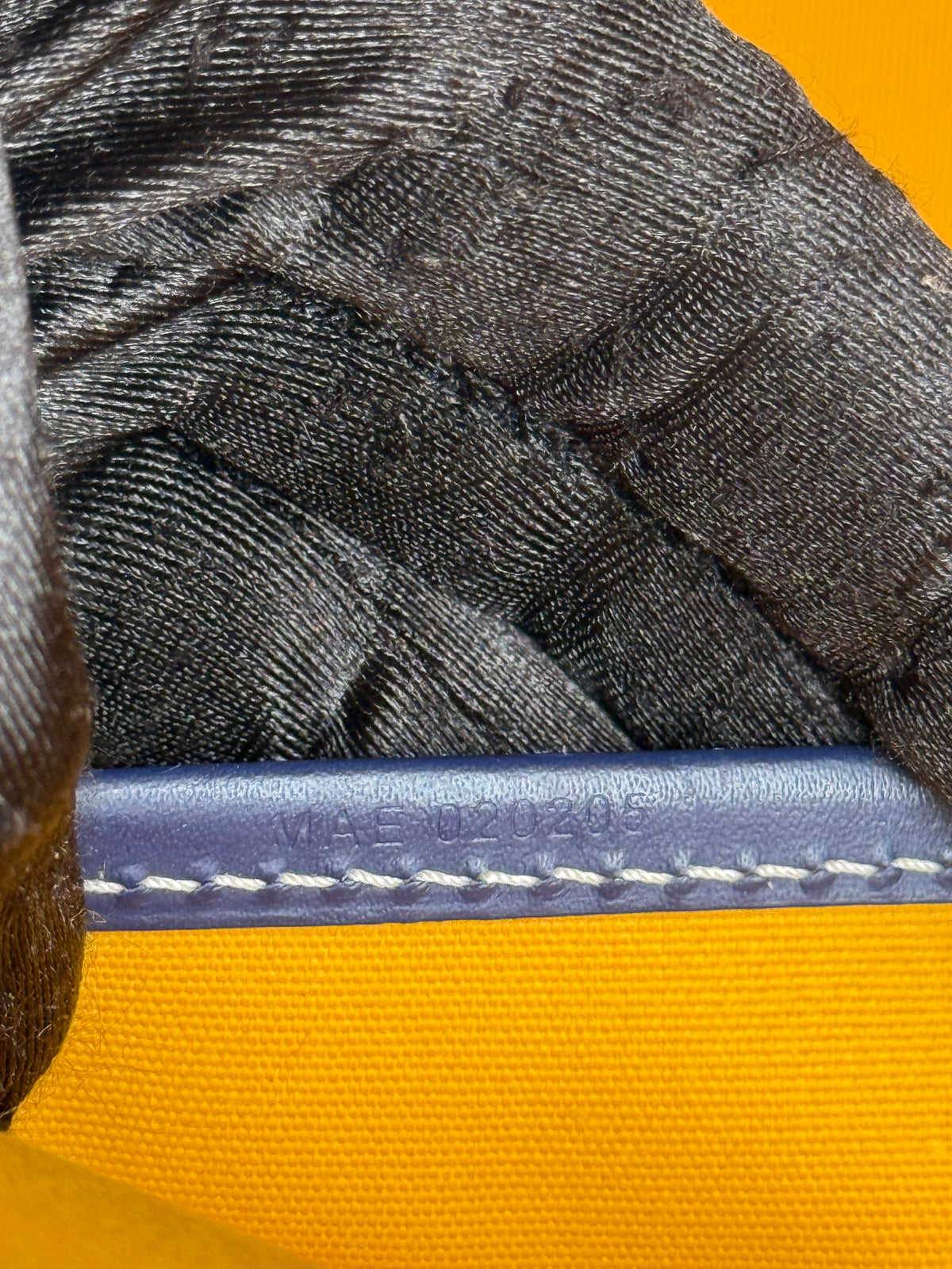 Goyard Navy Blue Goyardine Vendôme Mini Bag